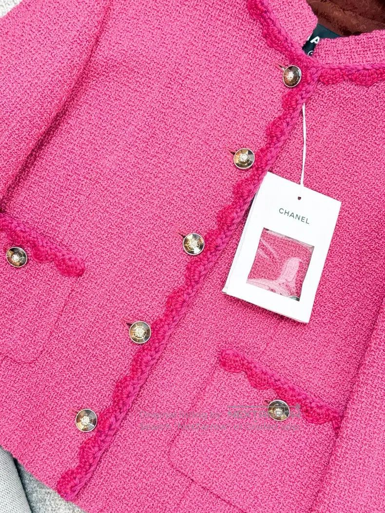 Chanel Chanel Lace rolled-edge two-pocket woven long-sleeved jack Size XS / US 0-2 / IT 36-38 - 8 Thumbnail