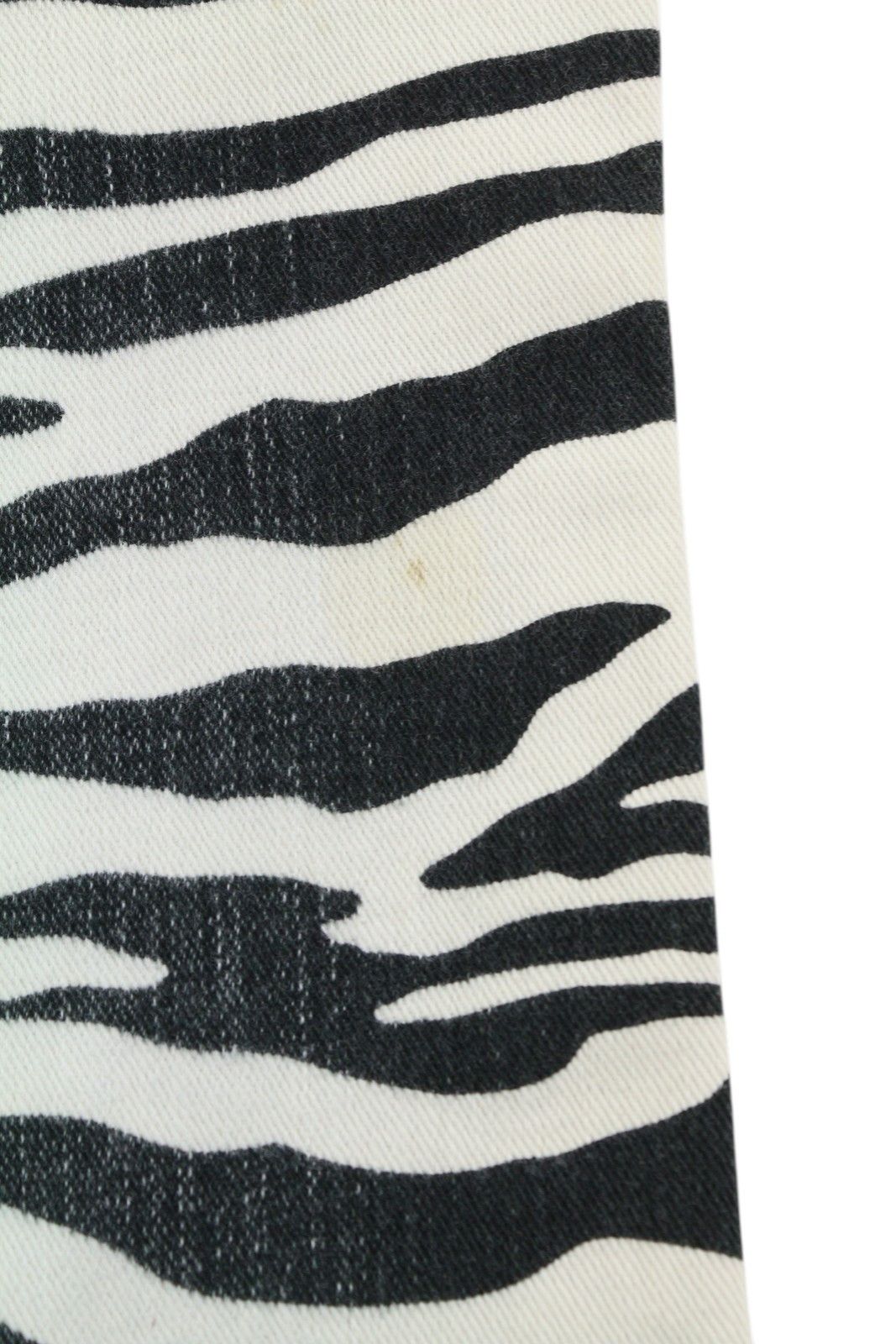 R13 KICK FIT 27 Zebra Print Ankle Cropped Flared Jeans 85835 Size 27" / US 4 / IT 40 - 12 Thumbnail