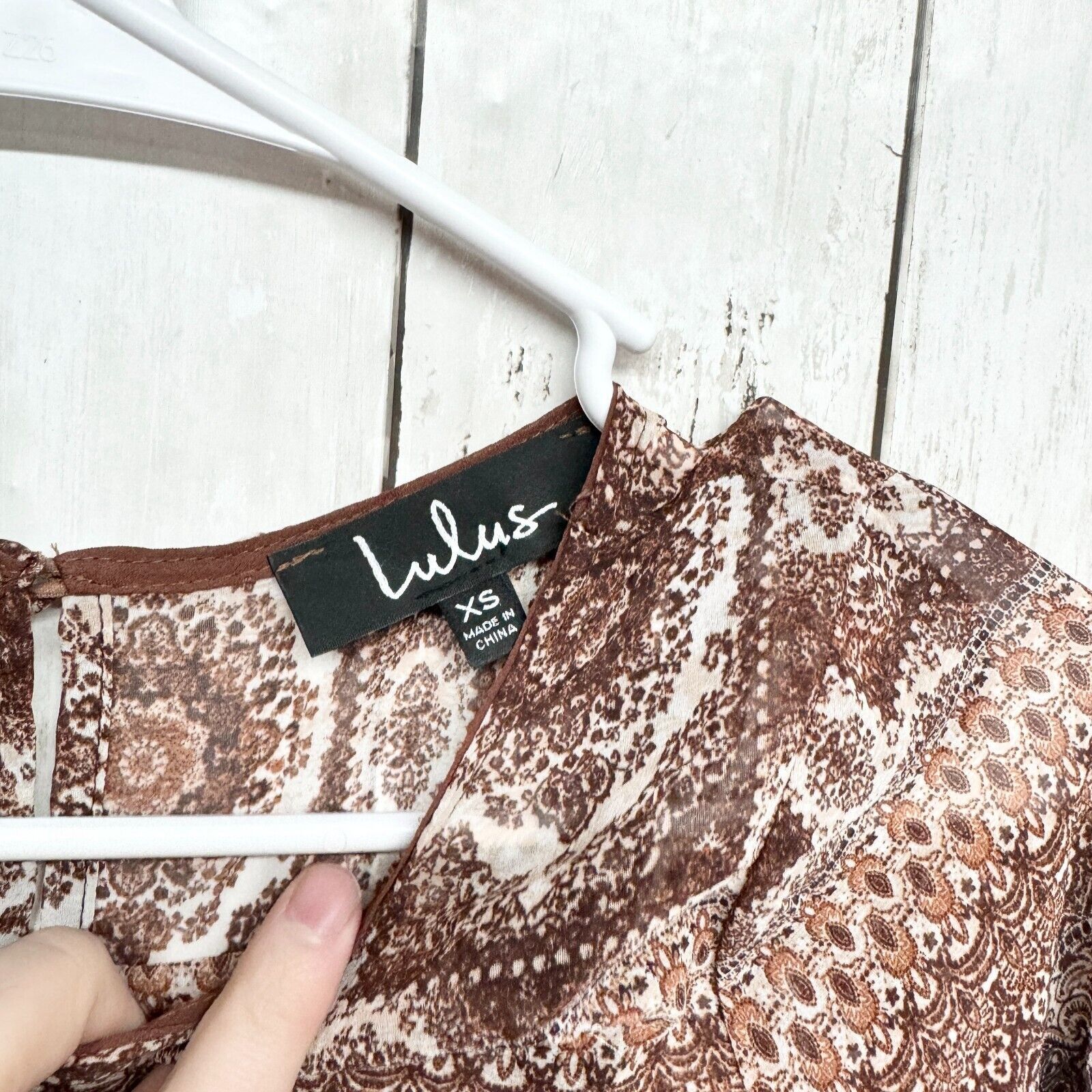 Other Lulus Bodysuit Sz XS Boho Tribal Long Sleeve Cuffed Crewneck Size XS / US 0-2 / IT 36-38 - 2 Thumbnail