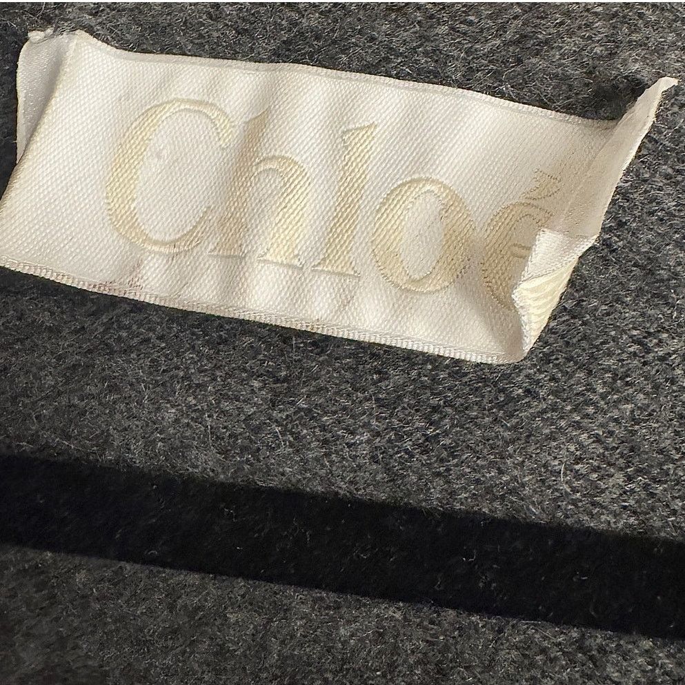 Chloe Chloe Grey Cashmere Knit Oversized Sweater Dress Size XS / US 0-2 / IT 36-38 - 3 Thumbnail