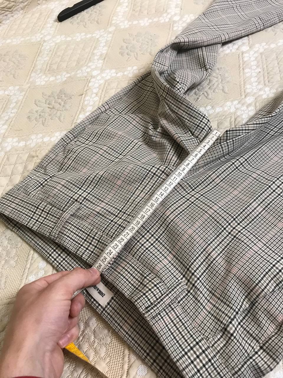 Zadig & Voltaire 🔥 Zadig & Voltaire Prune Tailleur Pants Checkered Trousers Size 26" / US 2 / IT 38 - 11 Thumbnail