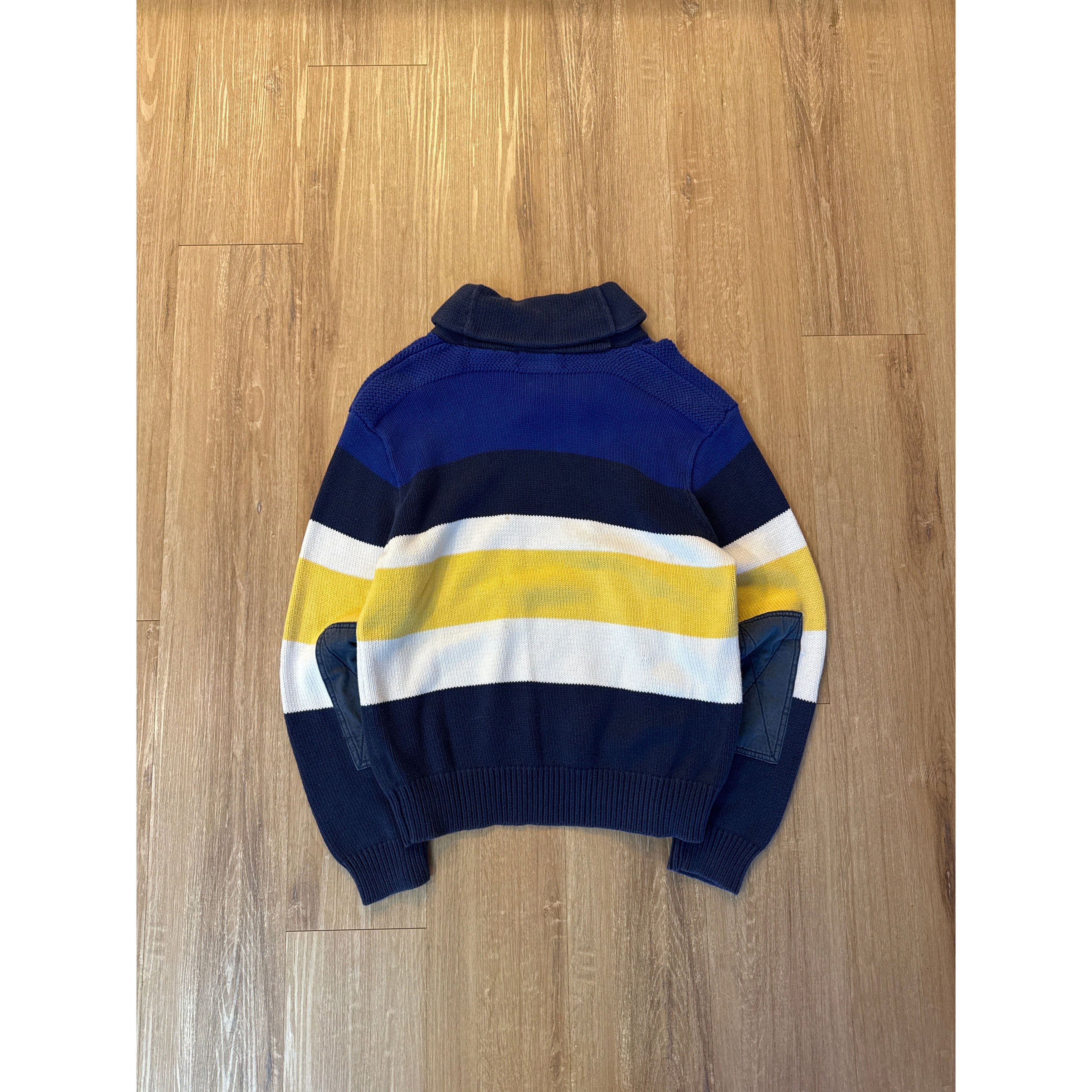 Other Vintage Polo Ralph Lauren Toggle Shawl Blue Navy Cotton Elbo Size US XL / EU 56 / 4 - 4 Thumbnail
