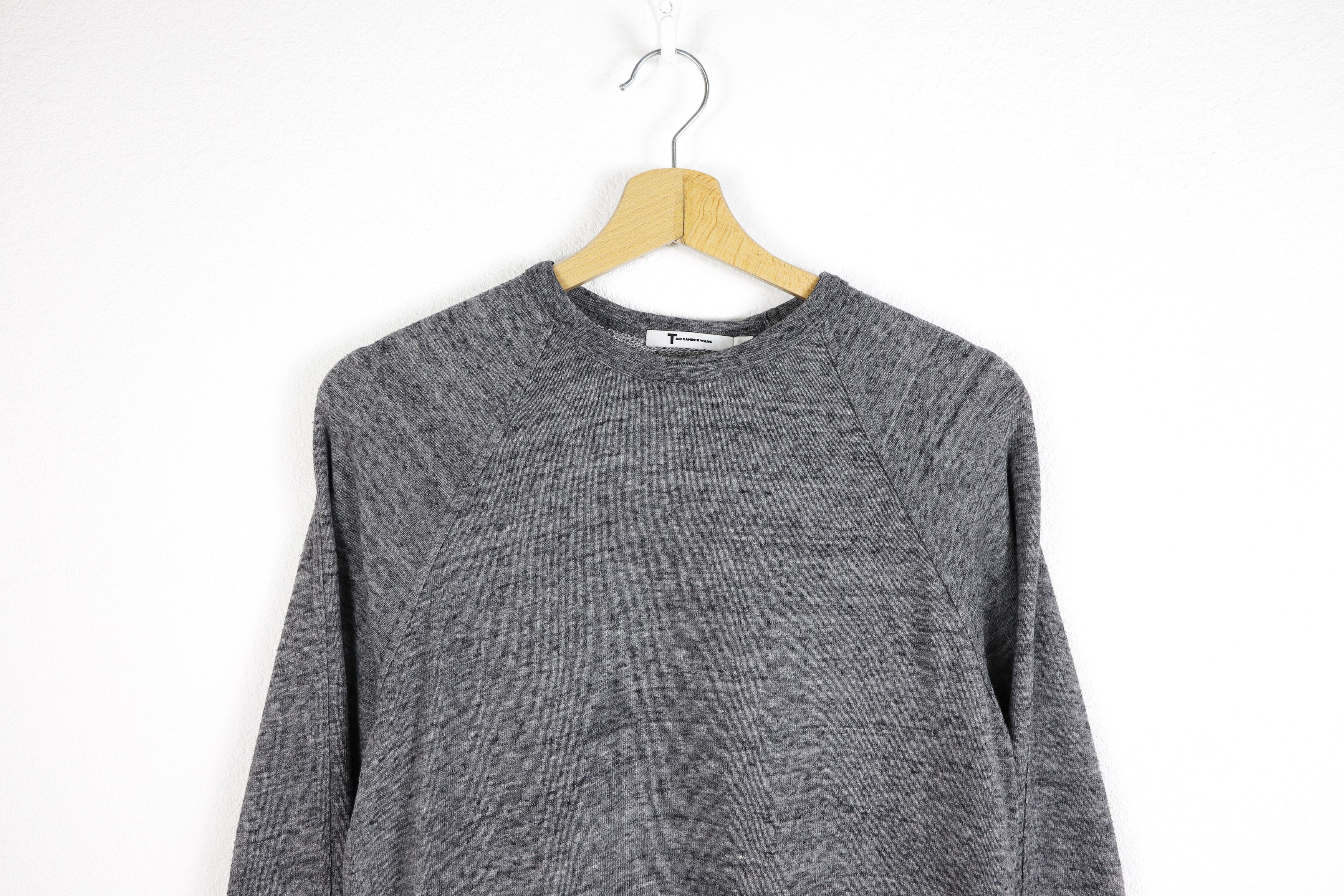 Alexander Wang × T by Alexander Wang Alexander Wang T Melange Gray Sweatshirt Avant Garde Size US S / EU 44-46 / 1 - 2 Thumbnail