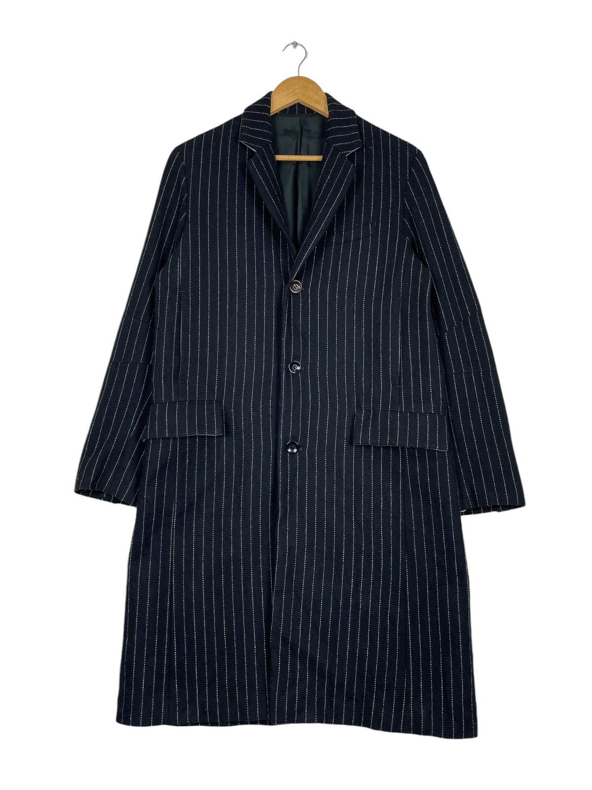 Japanese Brand × Wizzard 💥WIZZARD JAPAN SMART BLACK OVERCOAT Size US M / EU 48-50 / 2 - 1 Thumbnail