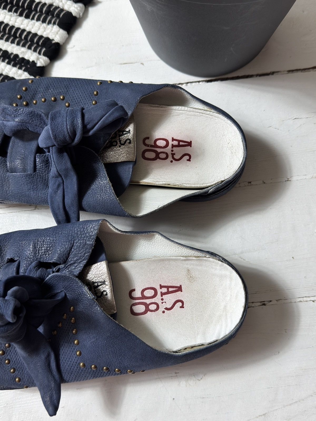 A.S.98 VINTAGE AS 98 2000s MULES Size US 10 / IT 40 - 2 Thumbnail