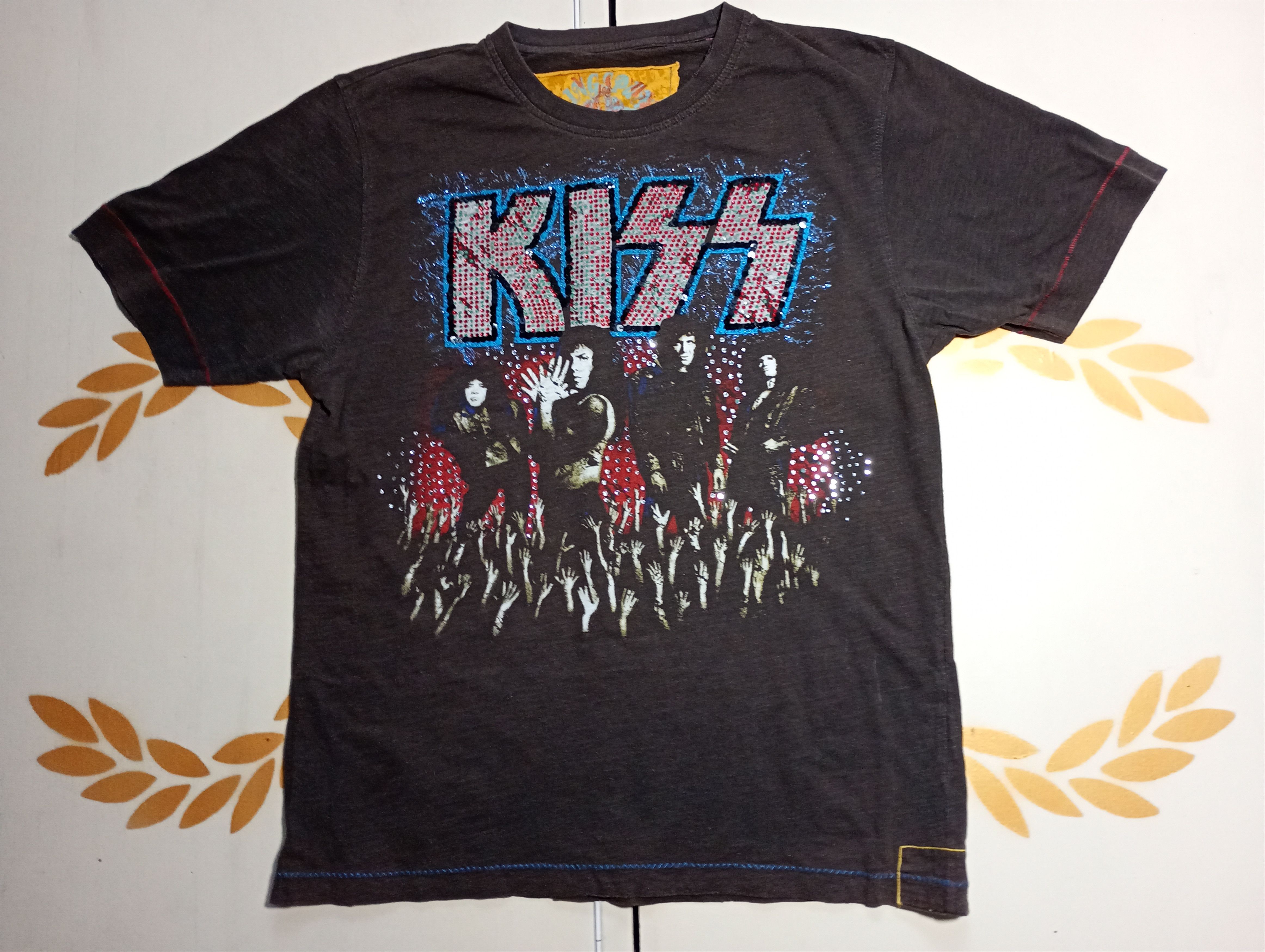 Band Tees × KISS × Ringspun Kiss Ringspun T-Shirt Y2K Vintage Size US L / EU 52-54 / 3 - 1 Thumbnail