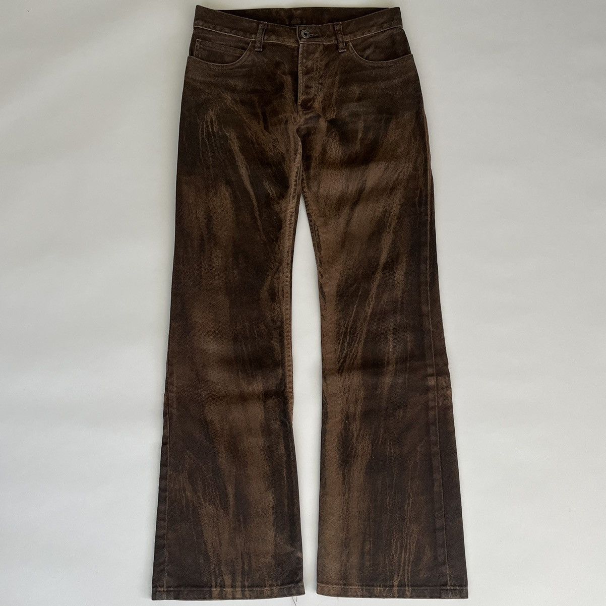 image of Rip Van Winkle Japan Rip Van Winkle 2000's Flared Jeans in Brown, Men's (Size 28)