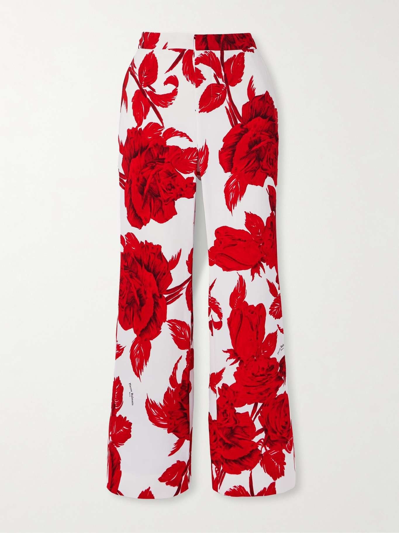 Balmain o1y0625 Sweatpant in Red/White Size 28" / US 6 / IT 42 - 1 Thumbnail