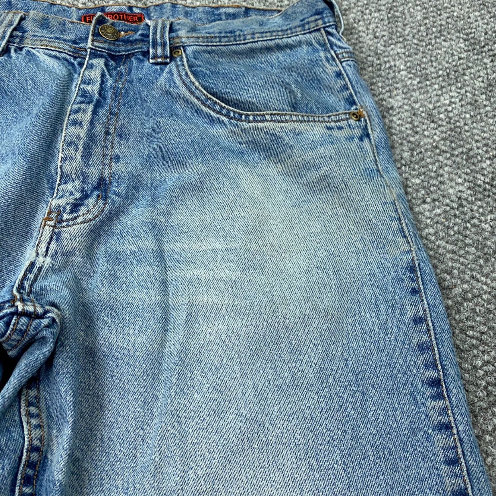 Vintage VINTAGE Five Brother Jeans Mens 34x29 Blue Faded | Five Brother | Jeans | Men | 34x29 | Blue | Vintage Size US 32 / EU 48 - 3 Thumbnail