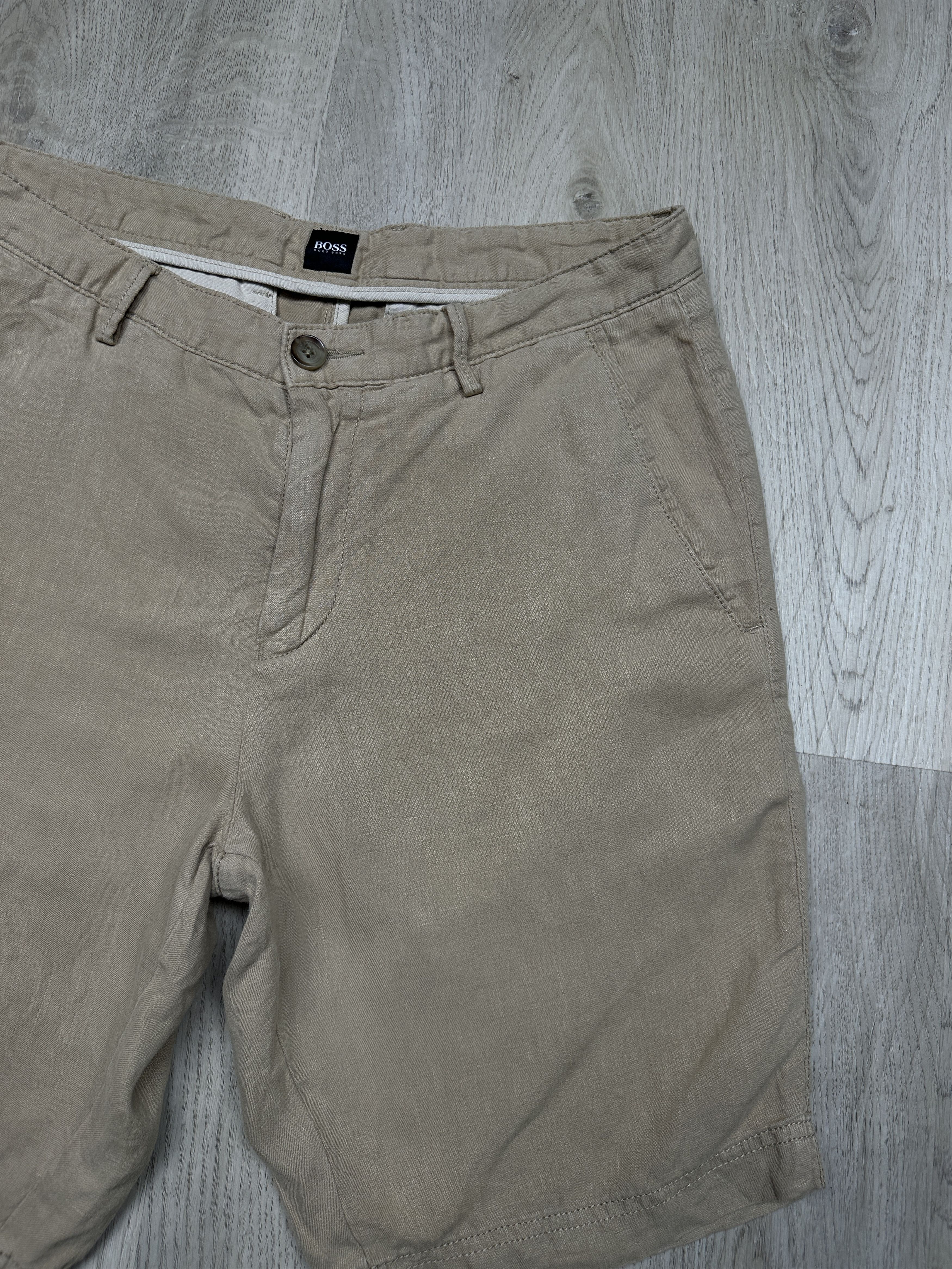 Hugo Boss Hugo Boss Mens LINEN Shorts Size US 32 / EU 48 - 3 Thumbnail