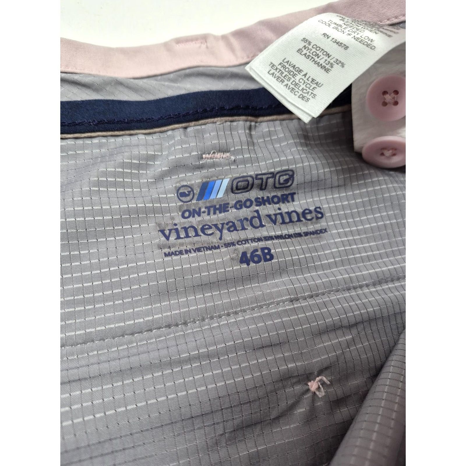 Vineyard Vines Vineyard Vines OTG On-The-Go Shorts Mens 46 Pink Chino Big & Tall Casual Size US 30 / EU 46 - 4 Thumbnail
