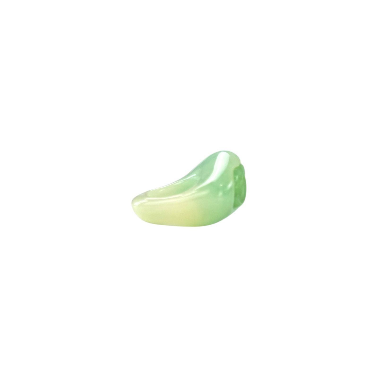 Chanel Chanel CC Faux Jade Ring Size ONE SIZE - 7 Thumbnail