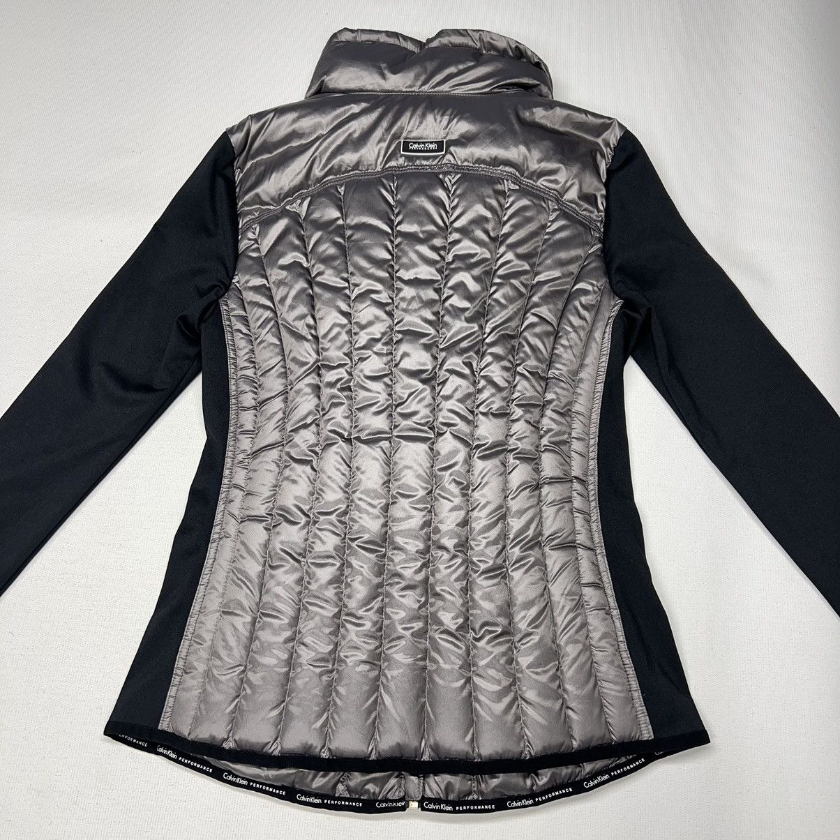 Calvin Klein Calvin Klein Puffer Down Jacket Black Grey Packable Size XS / US 0-2 / IT 36-38 - 17 Thumbnail