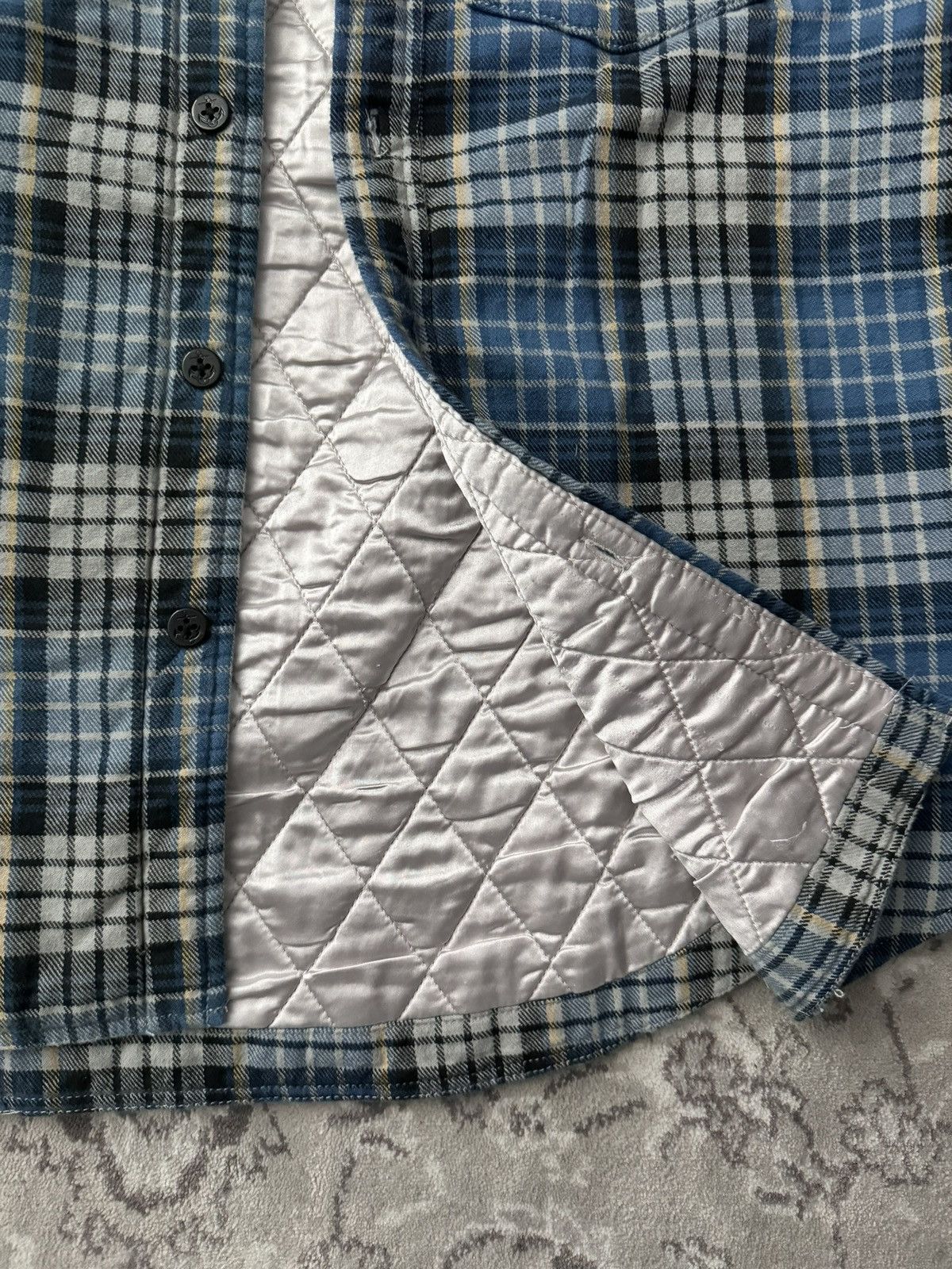 Stussy Stussy Quilted Lined Plaid Flannel Shirt Size US S / EU 44-46 / 1 - 3 Thumbnail