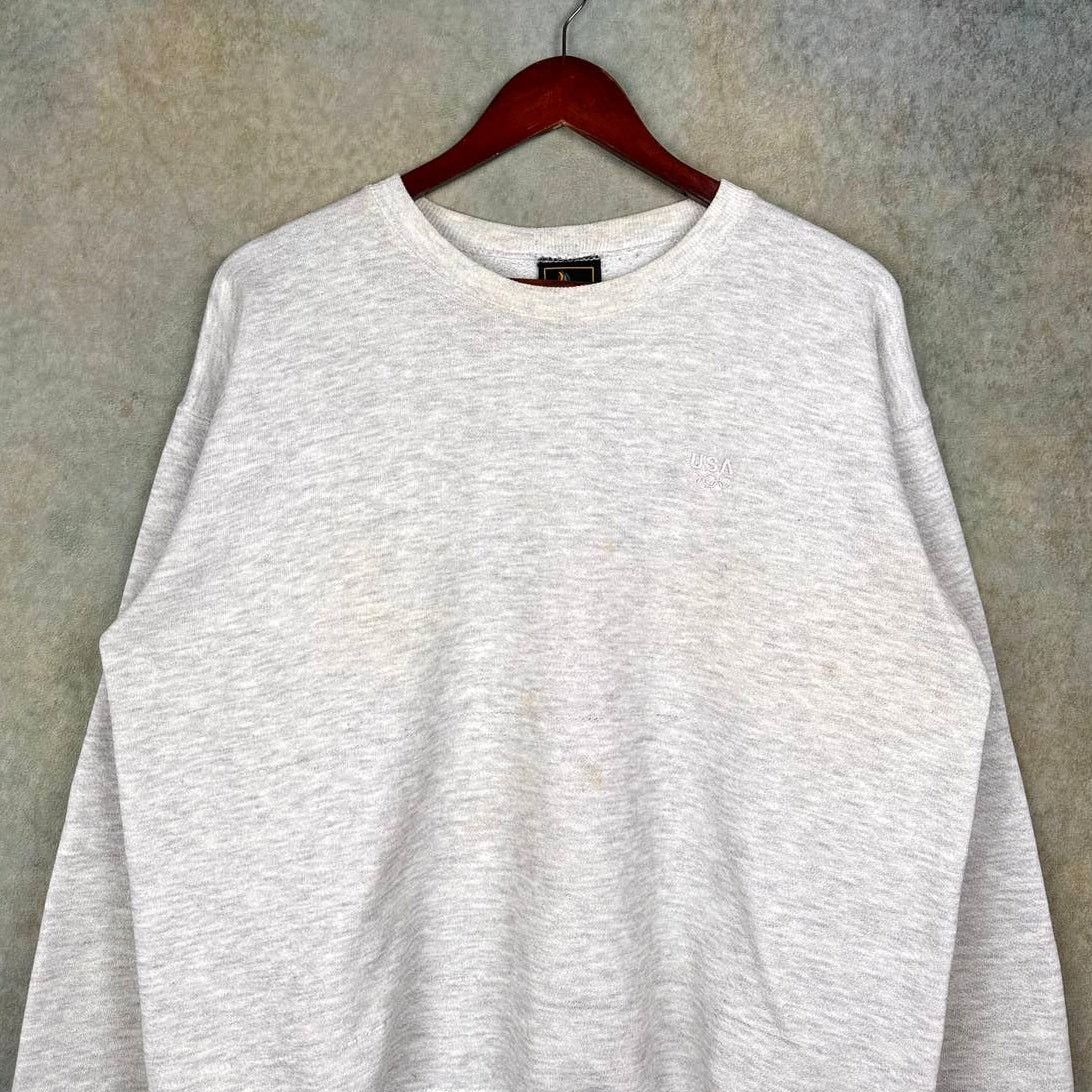 USA Olympics × Vintage Vintage 90s USA Olympics Crewneck Sweatshirt Sz M Gray Size US M / EU 48-50 / 2 - 3 Thumbnail