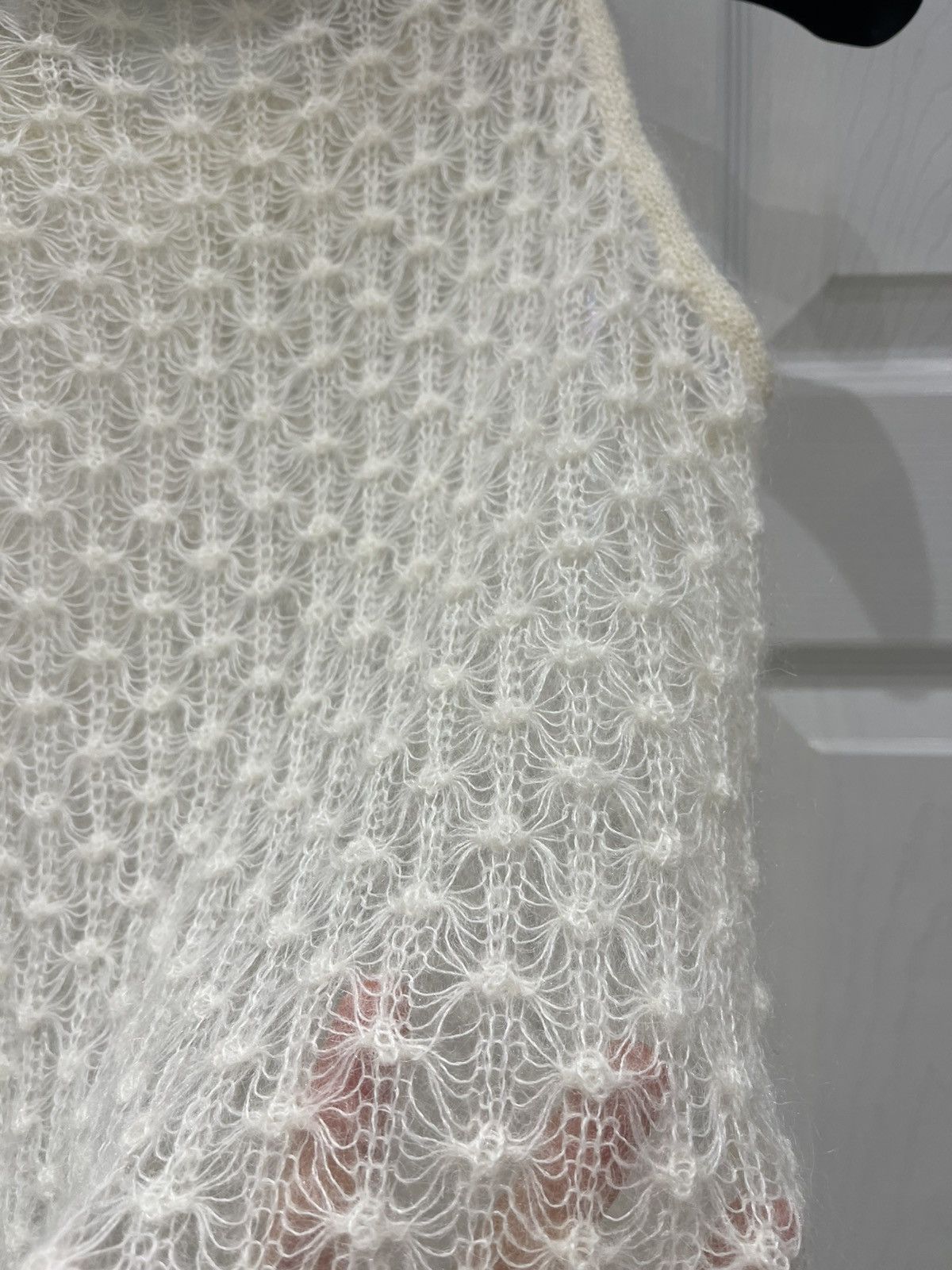 Versace Versace IT 44 (UK 12) Mohair-Blend Open-Knit Sleeveless Top Size M / US 6-8 / IT 42-44 - 5 Thumbnail