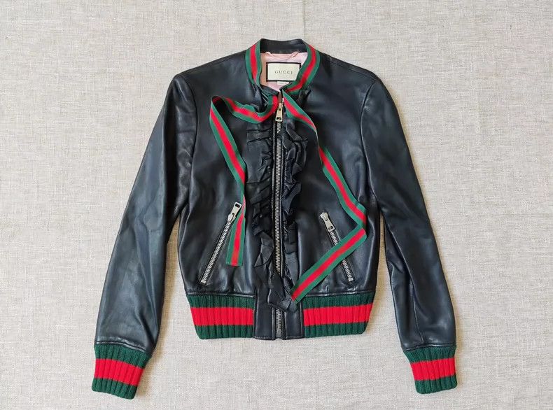 Gucci Gucci Bow-bow leather jacket 2503-Nextarrow Size XS / US 0-2 / IT 36-38 - 1 Thumbnail