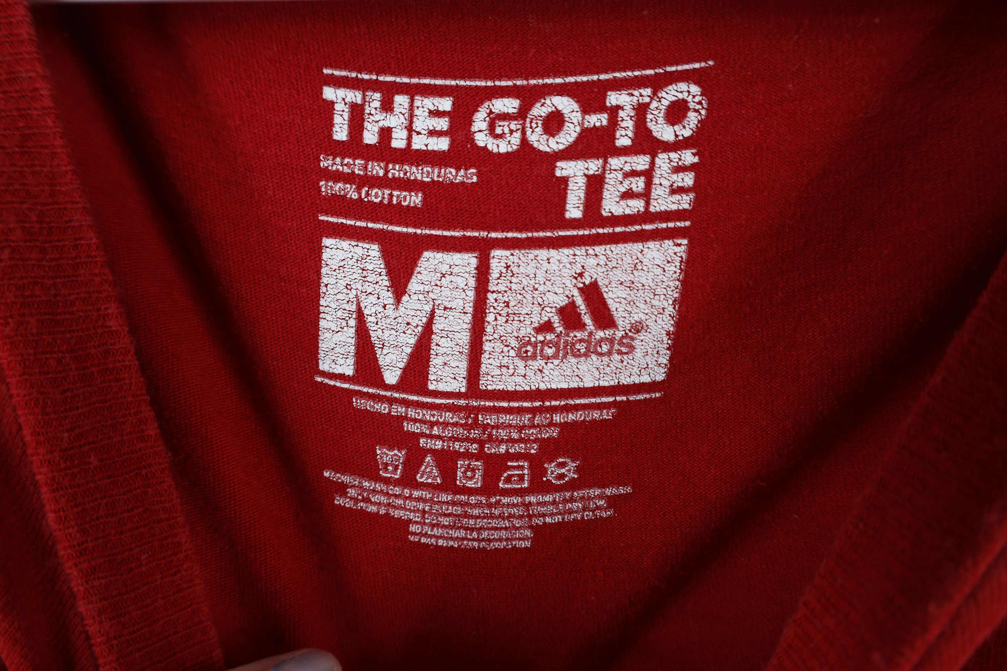 Adidas × Vintage Adidas Spell Out MLS New York Red Bull Soccer T-Shirt Red Size US M / EU 48-50 / 2 - 7 Thumbnail