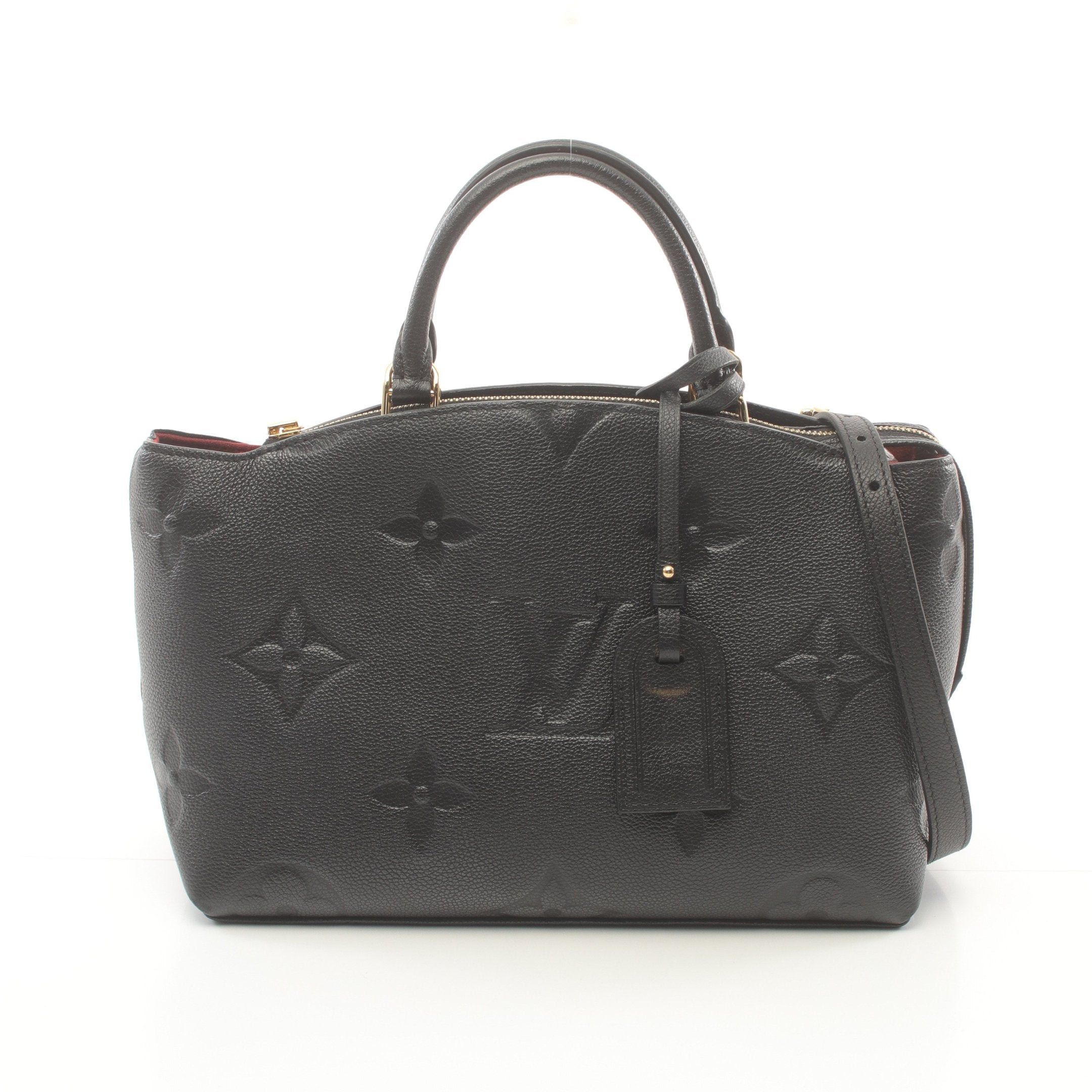 Louis Vuitton Petit Pare Pm Monogram Empreinte Handbag Leather Black