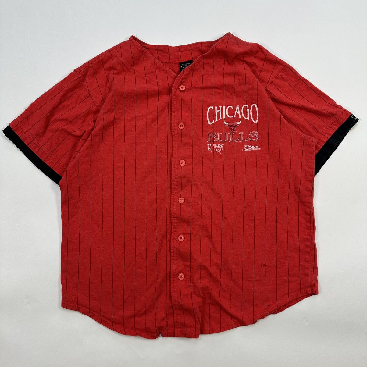 Salem Sportswear Chicago bulls pinstripe baseball jersey Size US L / EU 52-54 / 3 - 2 Thumbnail