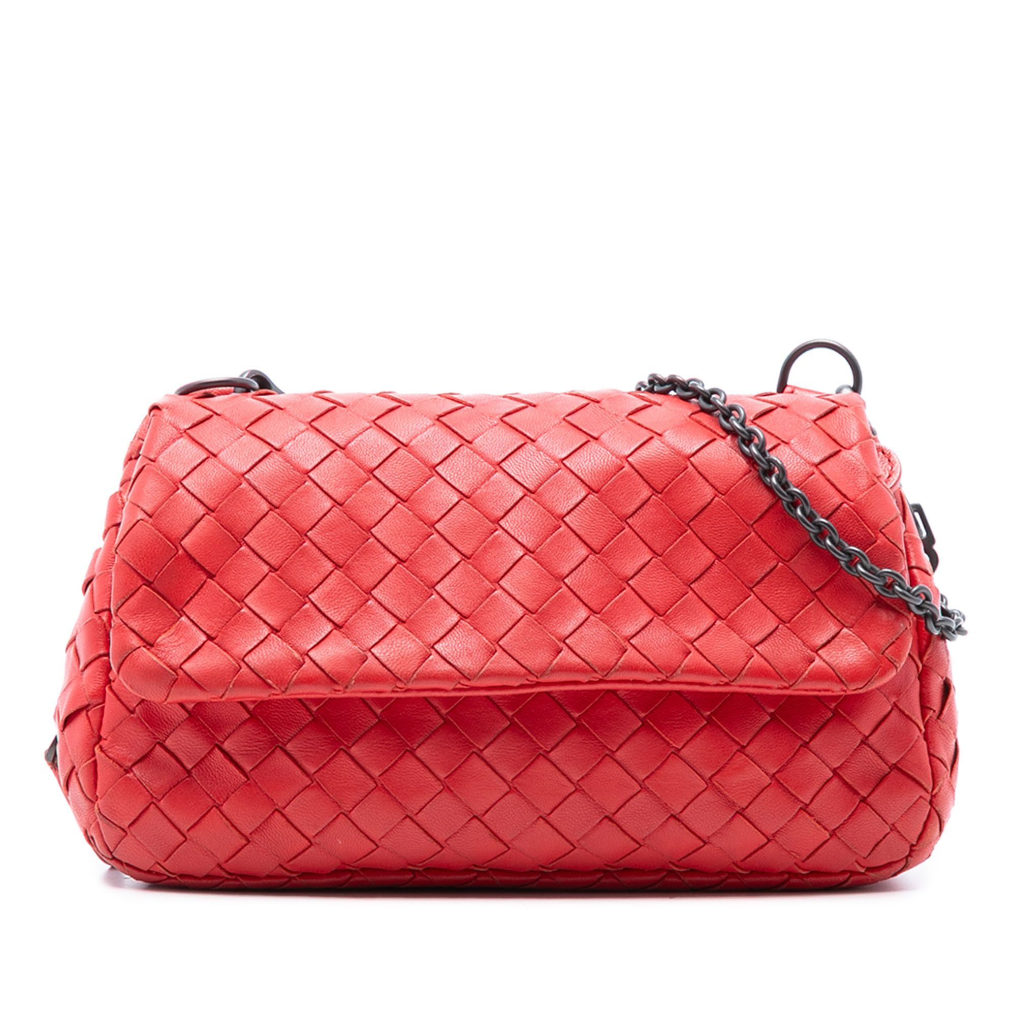 Bottega Veneta Bottega Veneta Mini Nappa Intrecciato Expandable Chain Flap Crossbody Size ONE SIZE - 1 Thumbnail