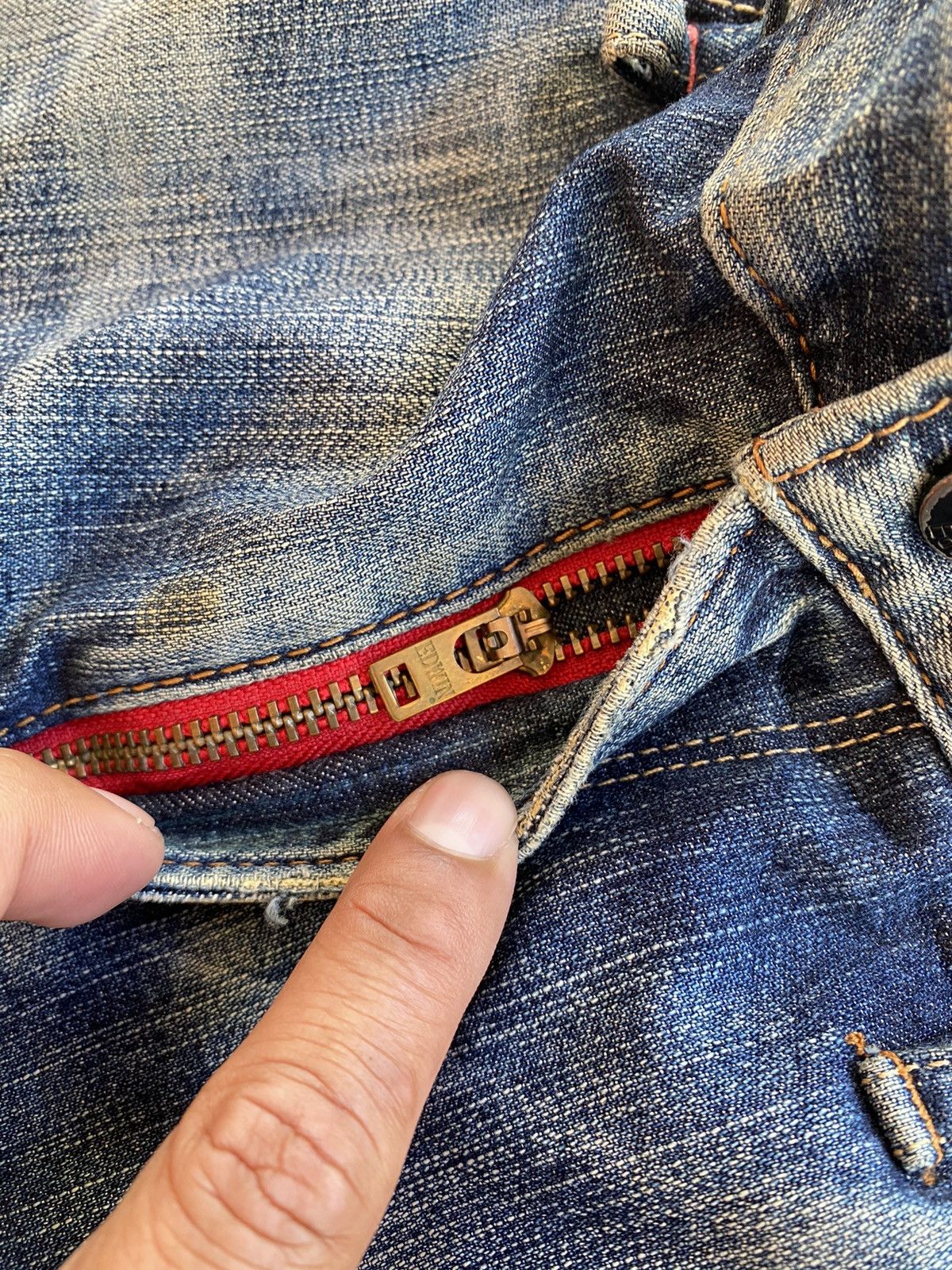 Edwin × Vintage Vintage Edwin Denim Distressed Size US 32 / EU 48 - 13 Thumbnail