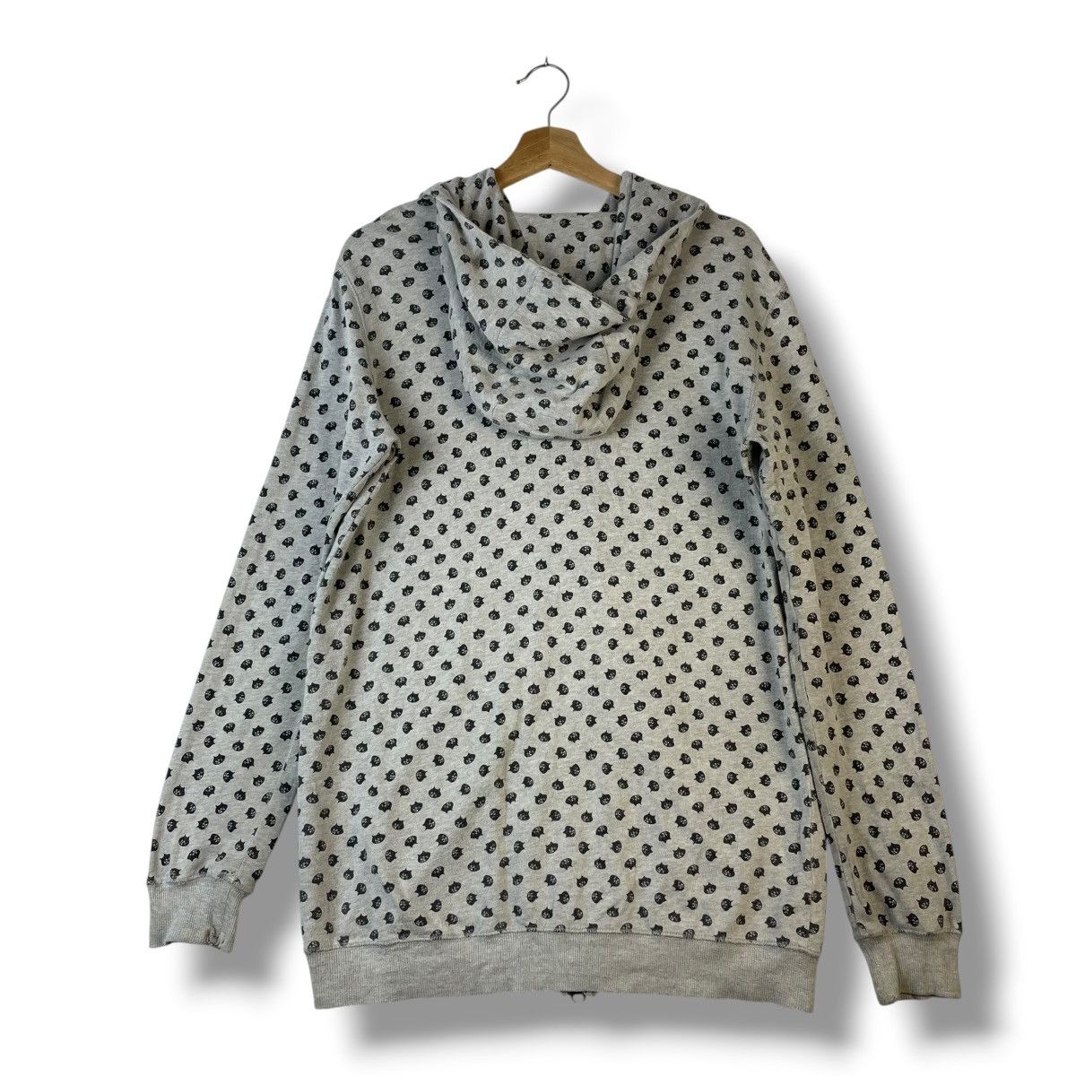 Issey Miyake 🇯🇵 NE-NET ISSEY MIYAKE FULL PRINT ZIPPER HOODIE SWEATER was Size L / US 10 / IT 46 - 16 Thumbnail