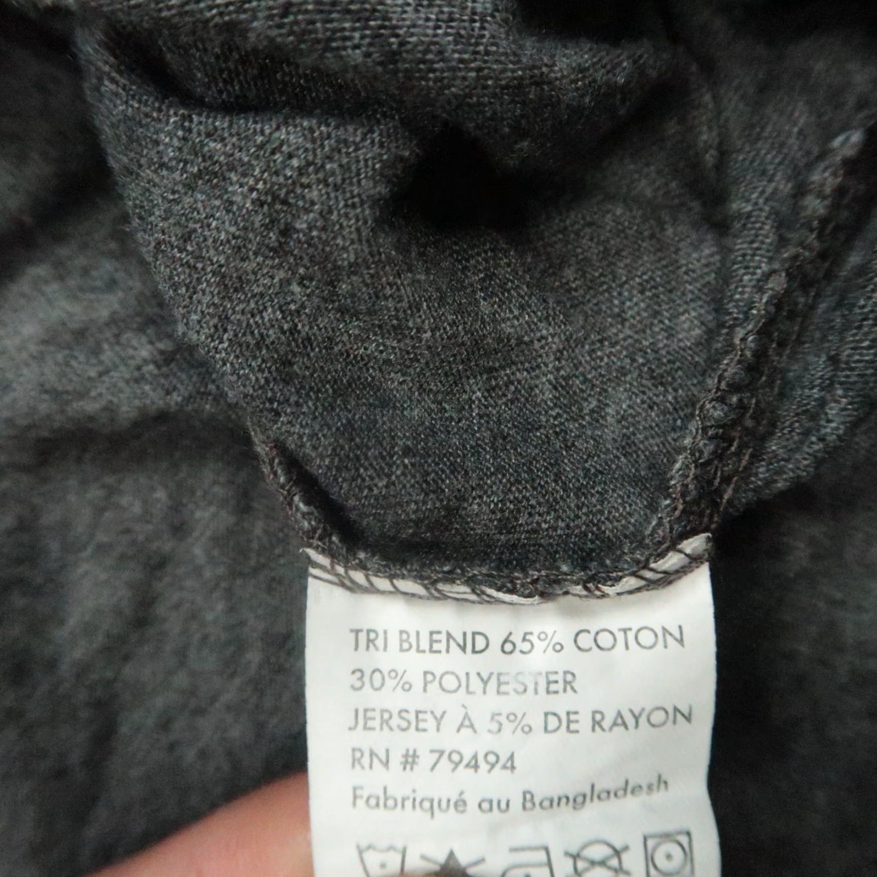 Vintage Snap On Hoodie Mens XL Gray Pullover Hooded Casual Regular Fit Knitted Cotton Polyester Sweatshirt Pullover Lightweight Size US XL / EU 56 / 4 - 4 Thumbnail