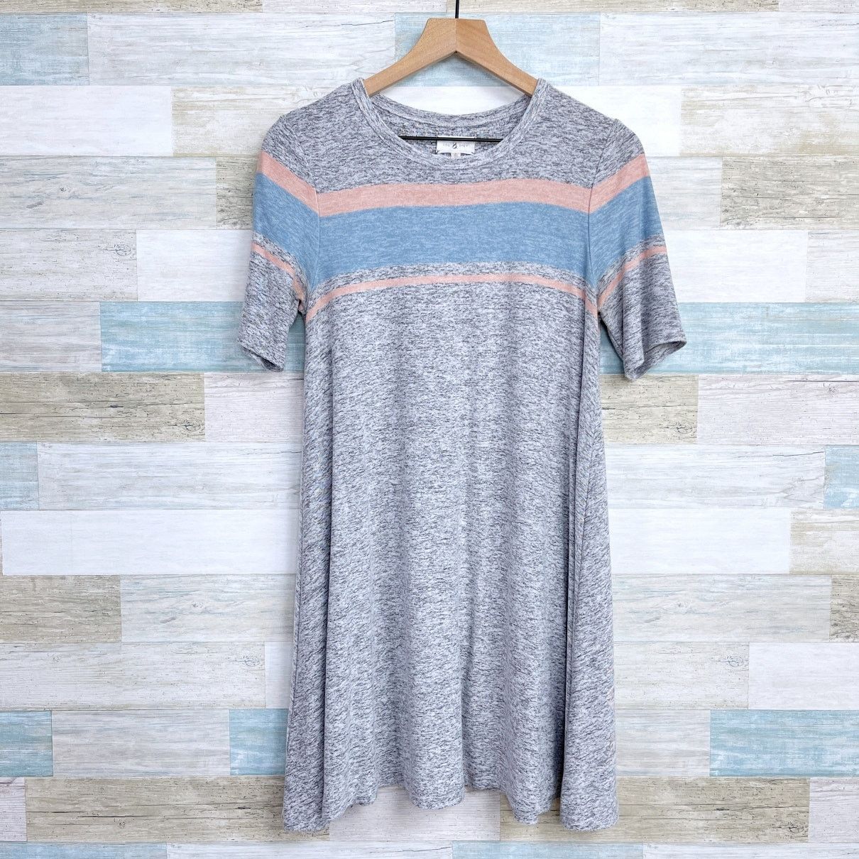 Other Lou & Grey Striped Marlknit Swing Dress Gray Womens Small Size S / US 4 / IT 40 - 1 Thumbnail