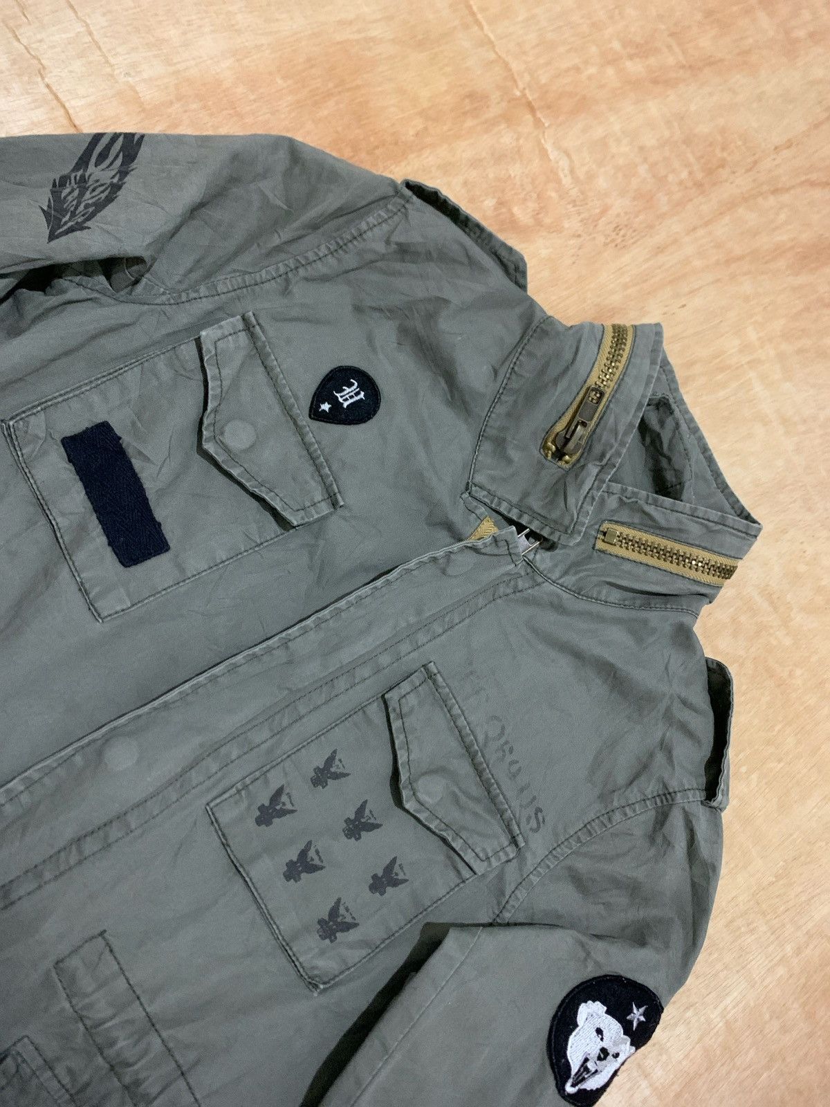Hysteric Glamour TS 069 US Guitar Army Jacket Ifsixwasnine Punk Style Size US M / EU 48-50 / 2 - 3 Thumbnail