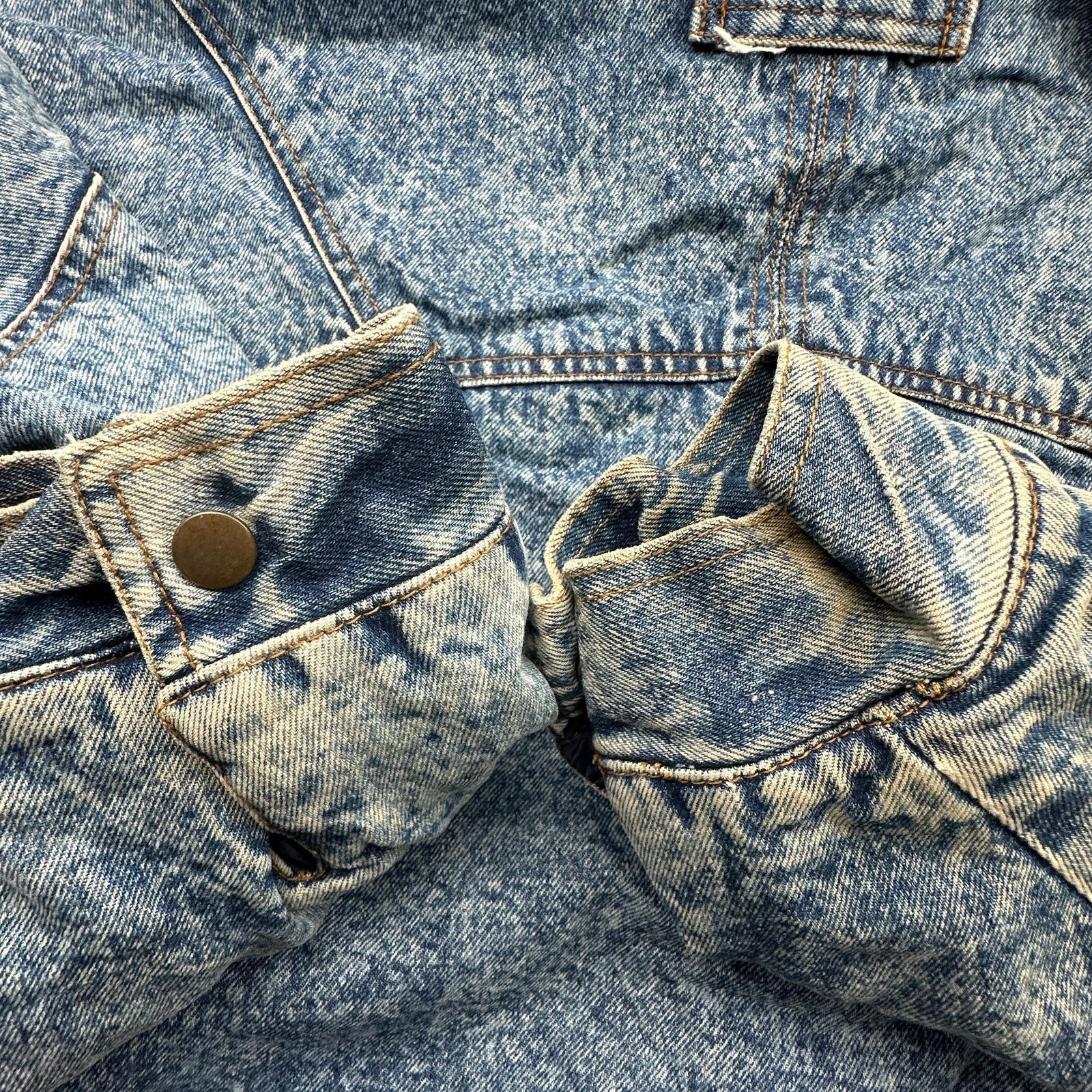 Other Vintage H Valentina Sherpa Denim Acid Wash Jacket Mens XL Size US XL / EU 56 / 4 - 15 Thumbnail