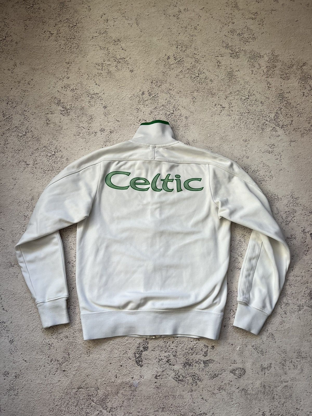 Nike × Vintage 00s Vintage Nike Boston Celtic Track Top Soccer Jacket Y2K Size US S / EU 44-46 / 1 - 13 Thumbnail