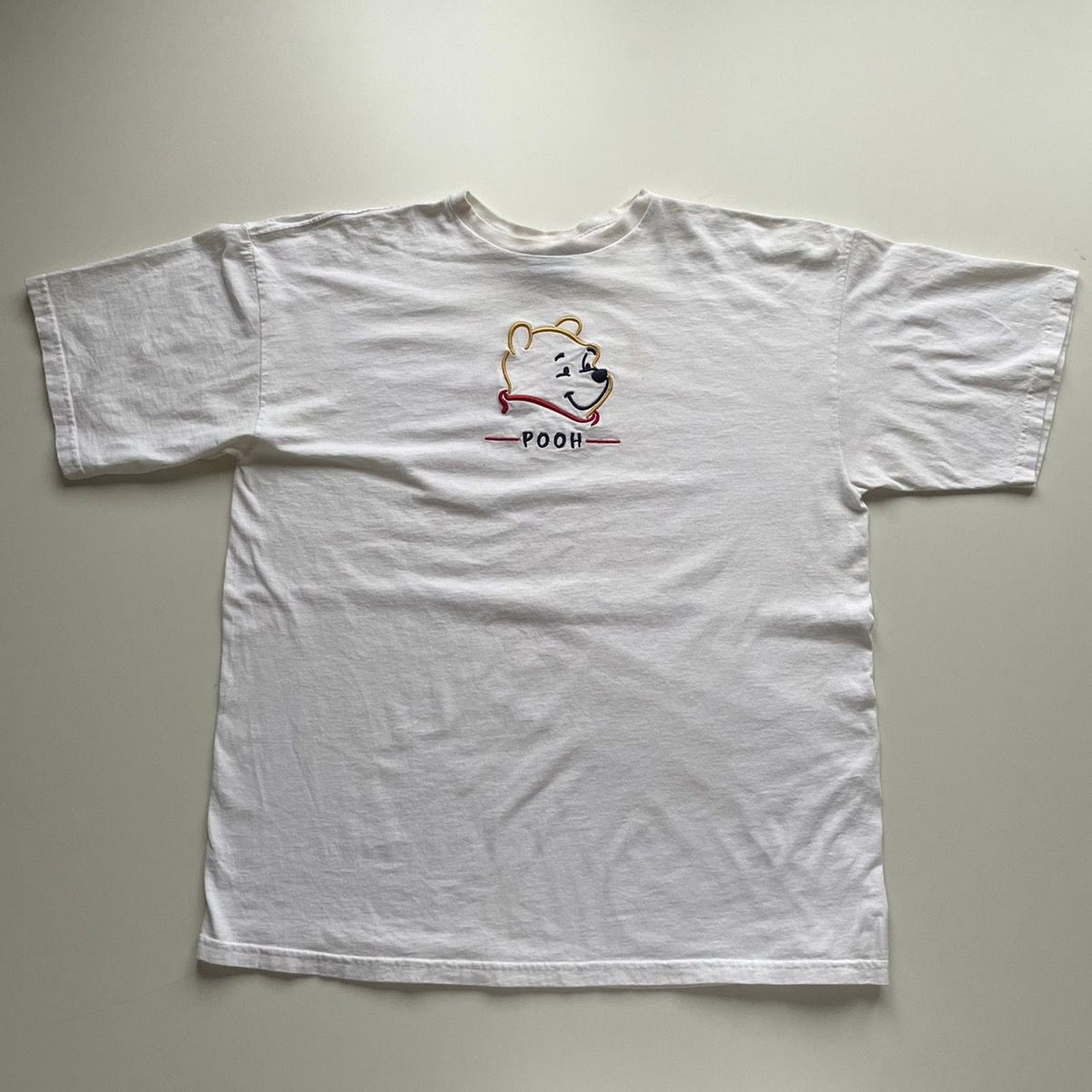 Vintage Y2K Winnie The Pooh Disney Cartoon T Shirt XL White
