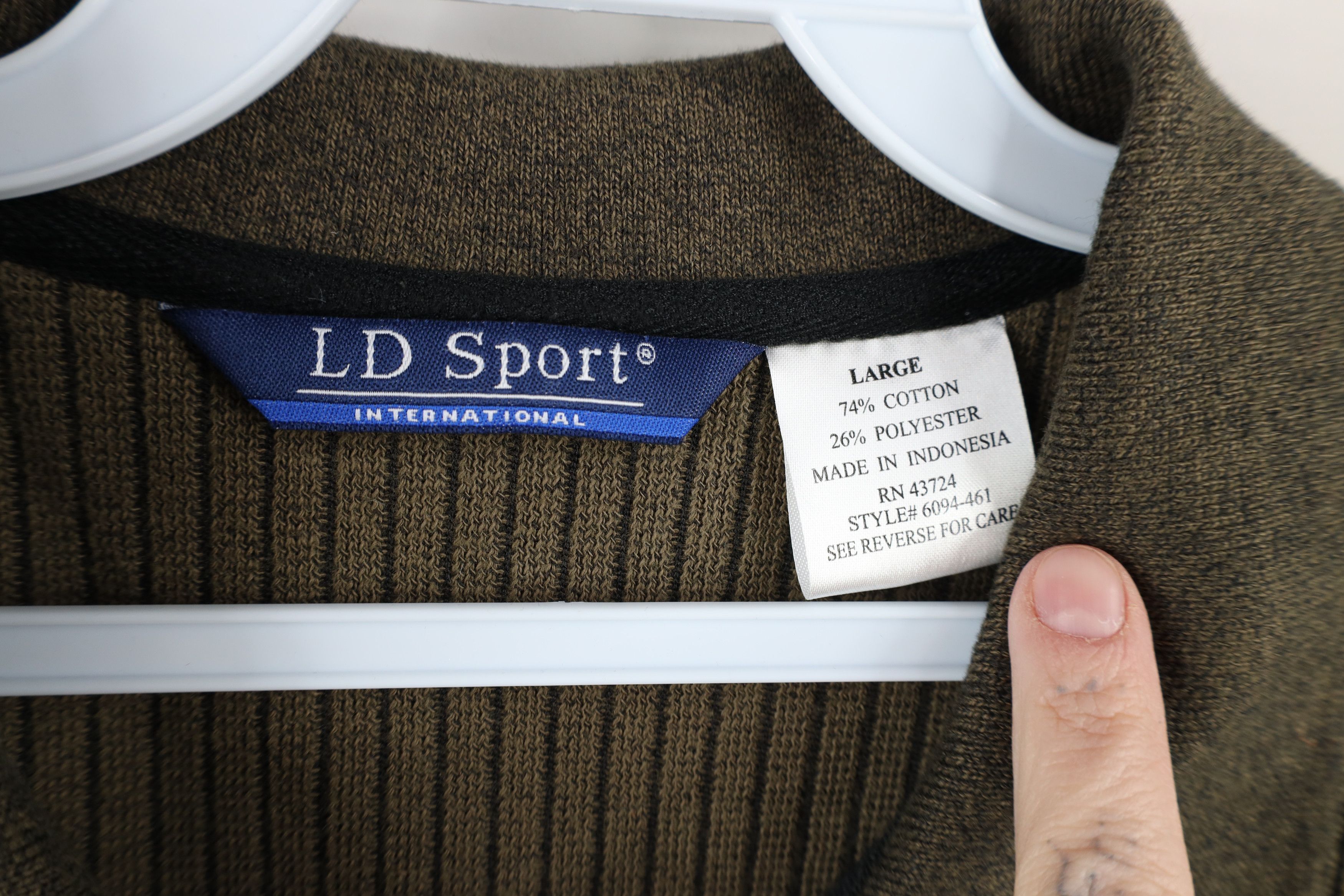 Vintage Vintage 90s Streetwear Ribbed Knit Pullover Polo Shirt Size US L / EU 52-54 / 3 - 5 Thumbnail