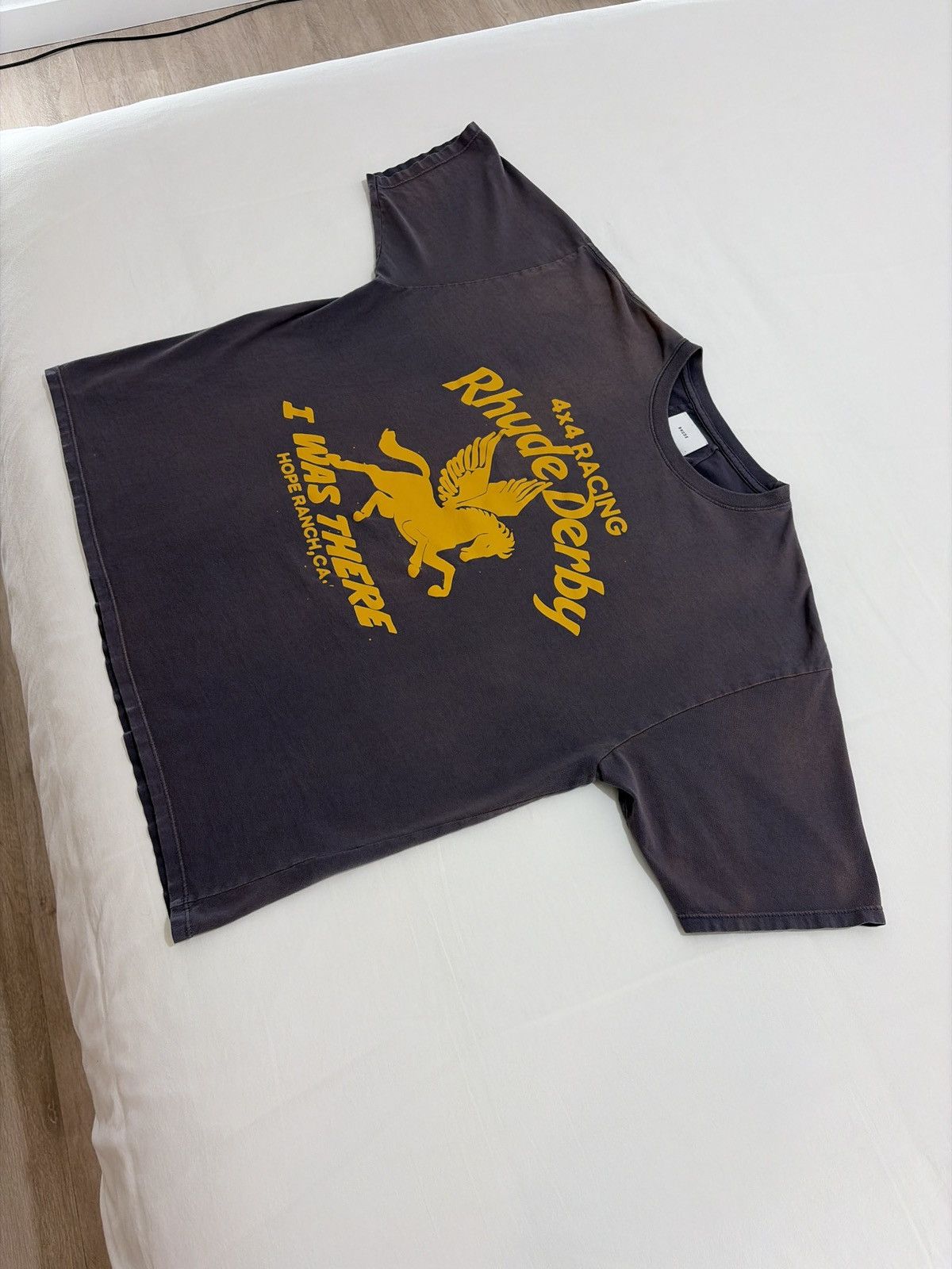 Rhude Rhude 4x4 Racing Derby Hope Ranch Pegasus Tee Size US L / EU 52-54 / 3 - 3 Thumbnail