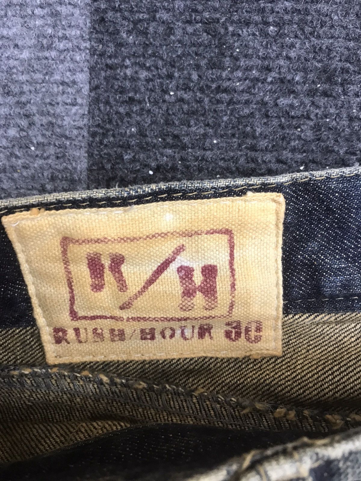 Japanese Brand RUSH HOUR Short Distressed Jeans Size US 29 - 5 Thumbnail