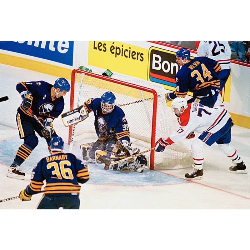 Ccm × NHL HASEK Buffalo Sabres CCM Vintage jersey XL blue sword NHL Size US XL / EU 56 / 4 - 7 Thumbnail
