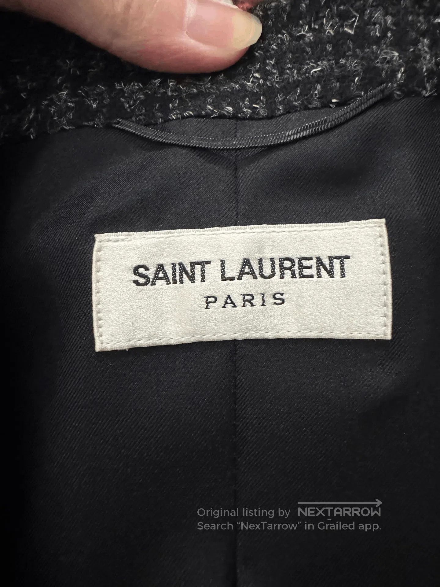 Saint Laurent Paris Saint Laurent 16FW Prince of Wales Blazer. Size US S / EU 44-46 / 1 - 7 Thumbnail