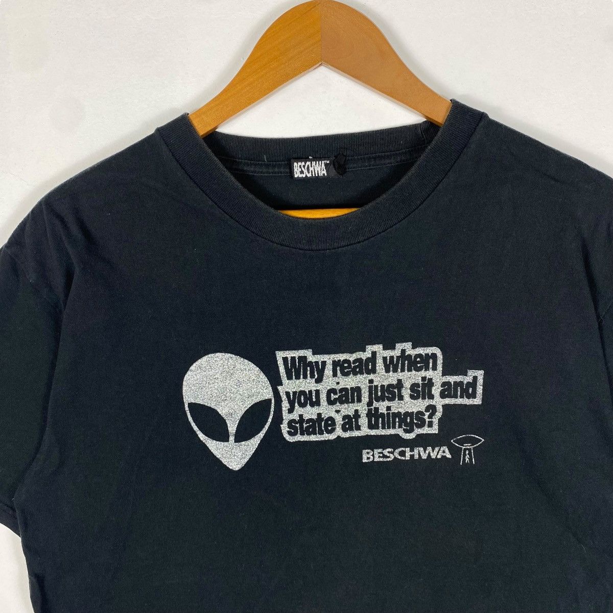 Alien Workshop Vintage 90's BESCHWA NEVADA Alien Workshop Skate Tee Shirt Size US M / EU 48-50 / 2 - 2 Thumbnail