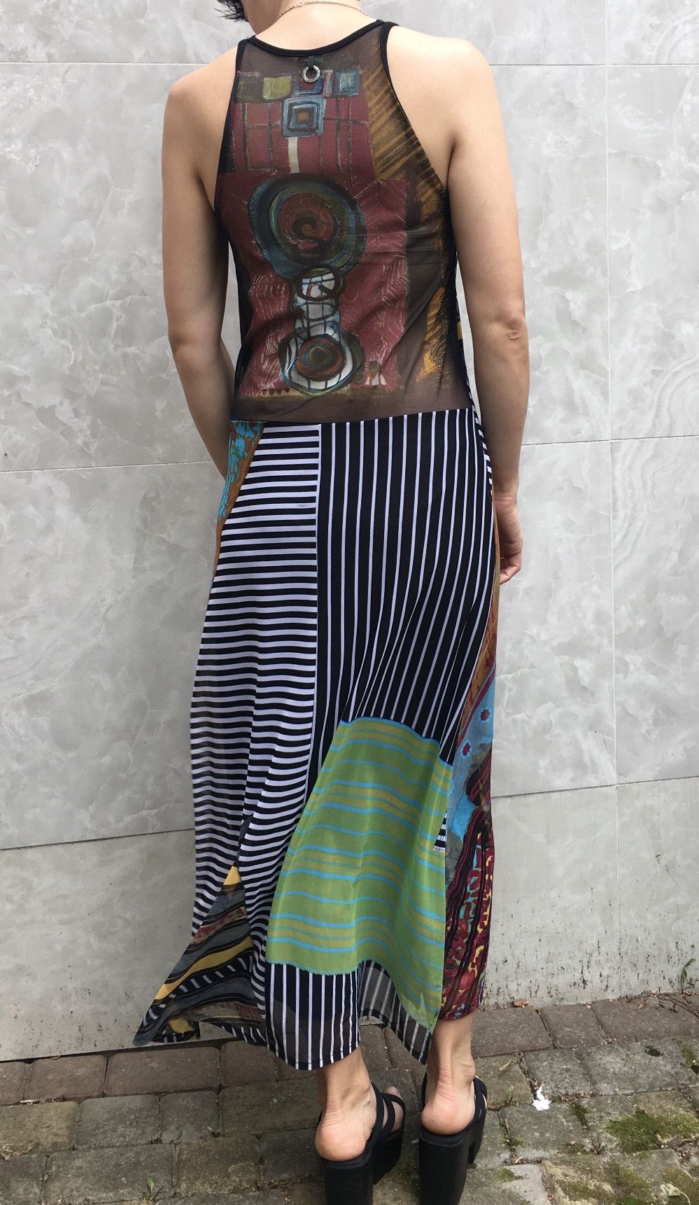 Designer Save The Queen Italy Designer Maxi Dress Size S Size S / US 4 / IT 40 - 4 Thumbnail