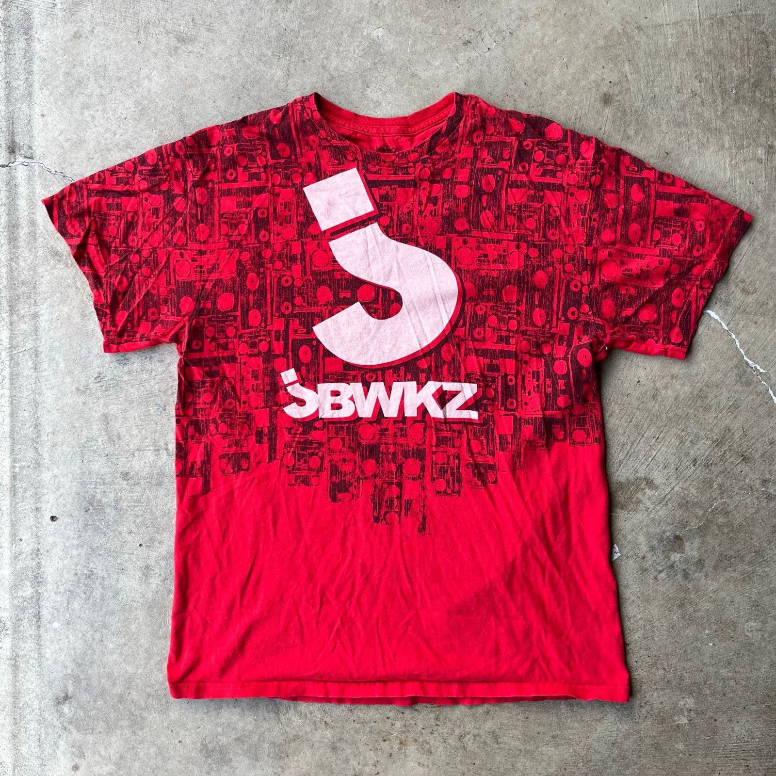 Vintage JBWKZ JABBAWOCKEEZ SHIRT Y2K RED 00S LARGE TEE Size US L / EU 52-54 / 3 - 1 Thumbnail
