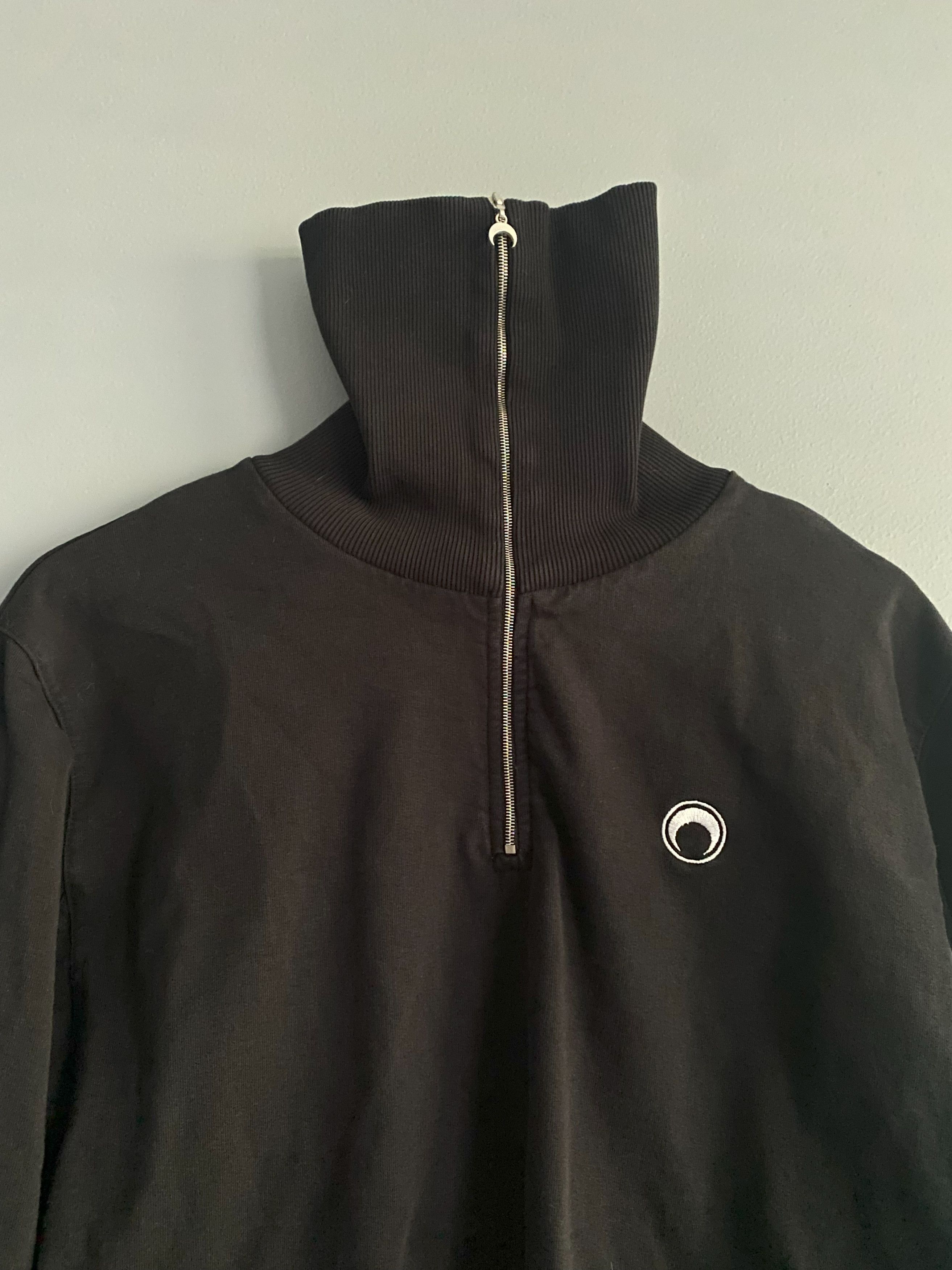 Marine Serre Marine Serre White Line Half Zip Sweatshirt Size US L / EU 52-54 / 3 - 5 Thumbnail