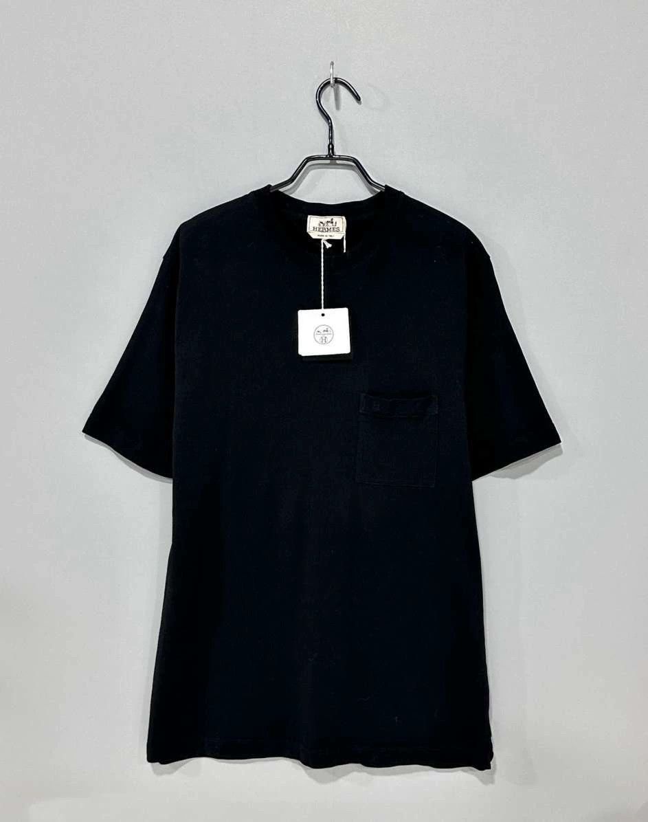 Hermes Hermes Black Crew Neck Short Sleeve Top - dmc Size US XL / EU 56 / 4 - 1 Thumbnail