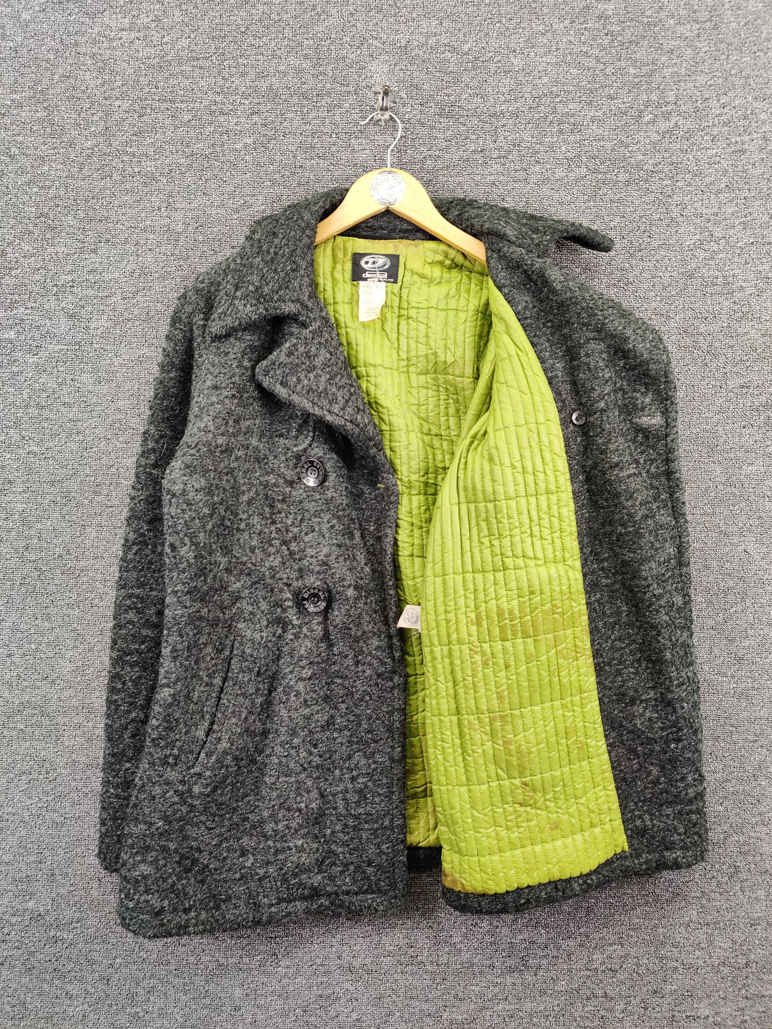 Diesel Vintage Diesel Quilted Wool Double Breasted Coat Size US L / EU 52-54 / 3 - 7 Thumbnail
