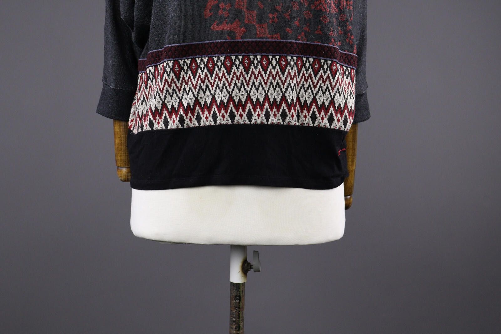 Desigual Ladies Desigual Actec Prin Loose Sweater Size M Size M / US 6-8 / IT 42-44 - 3 Thumbnail