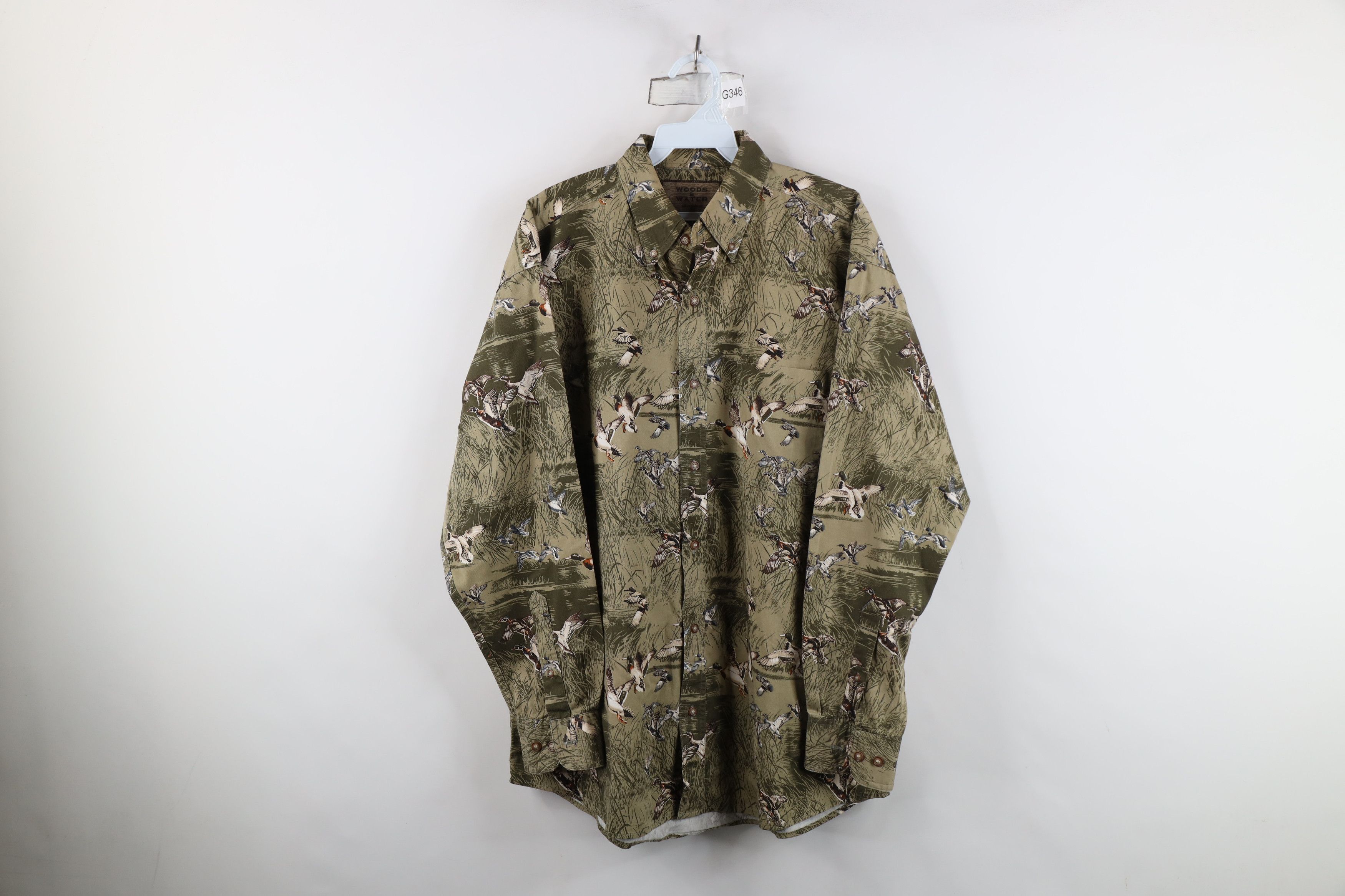 Vintage Vintage 90s Streetwear All Over Print Button Down Shirt Size US L / EU 52-54 / 3 - 1 Thumbnail