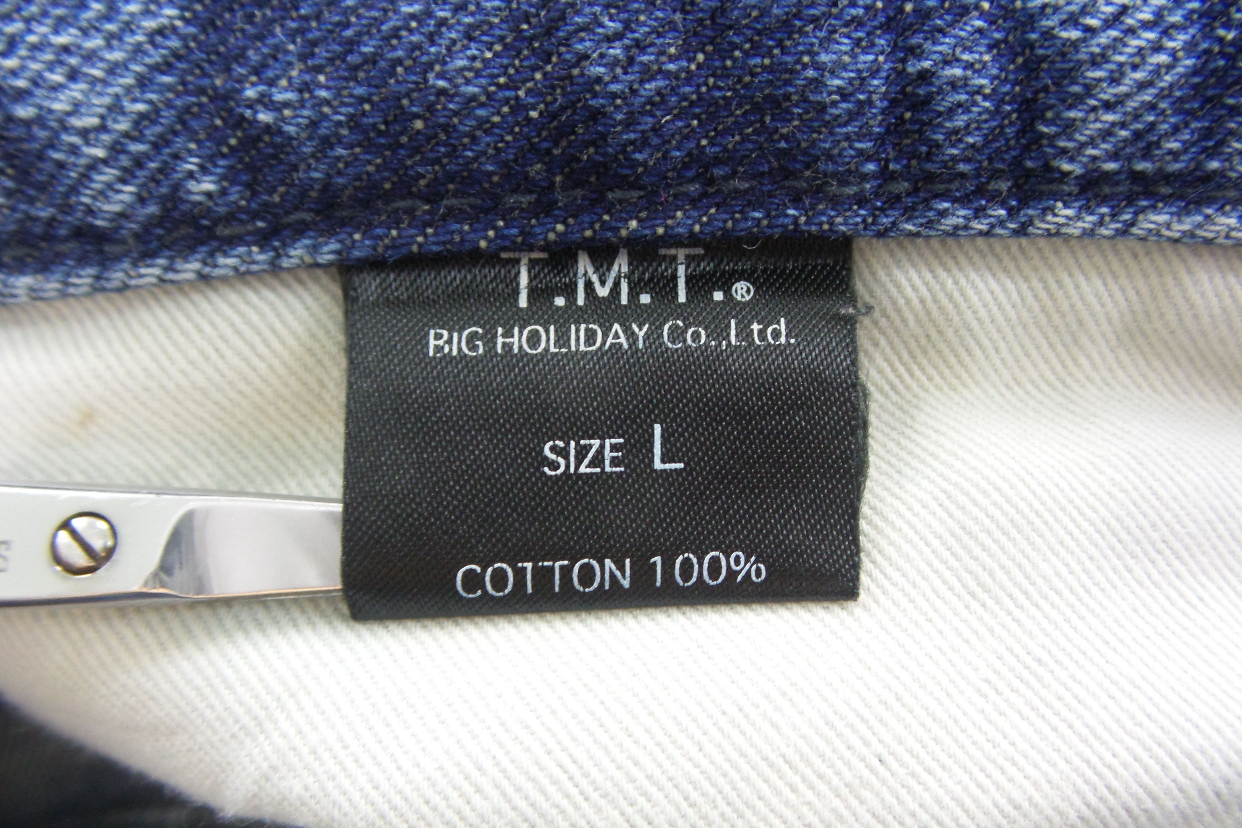 TMT Japanese Brand T.M.T Distressed Ripped Jeans W17xL44.5 Size US 34 / EU 50 - 5 Thumbnail