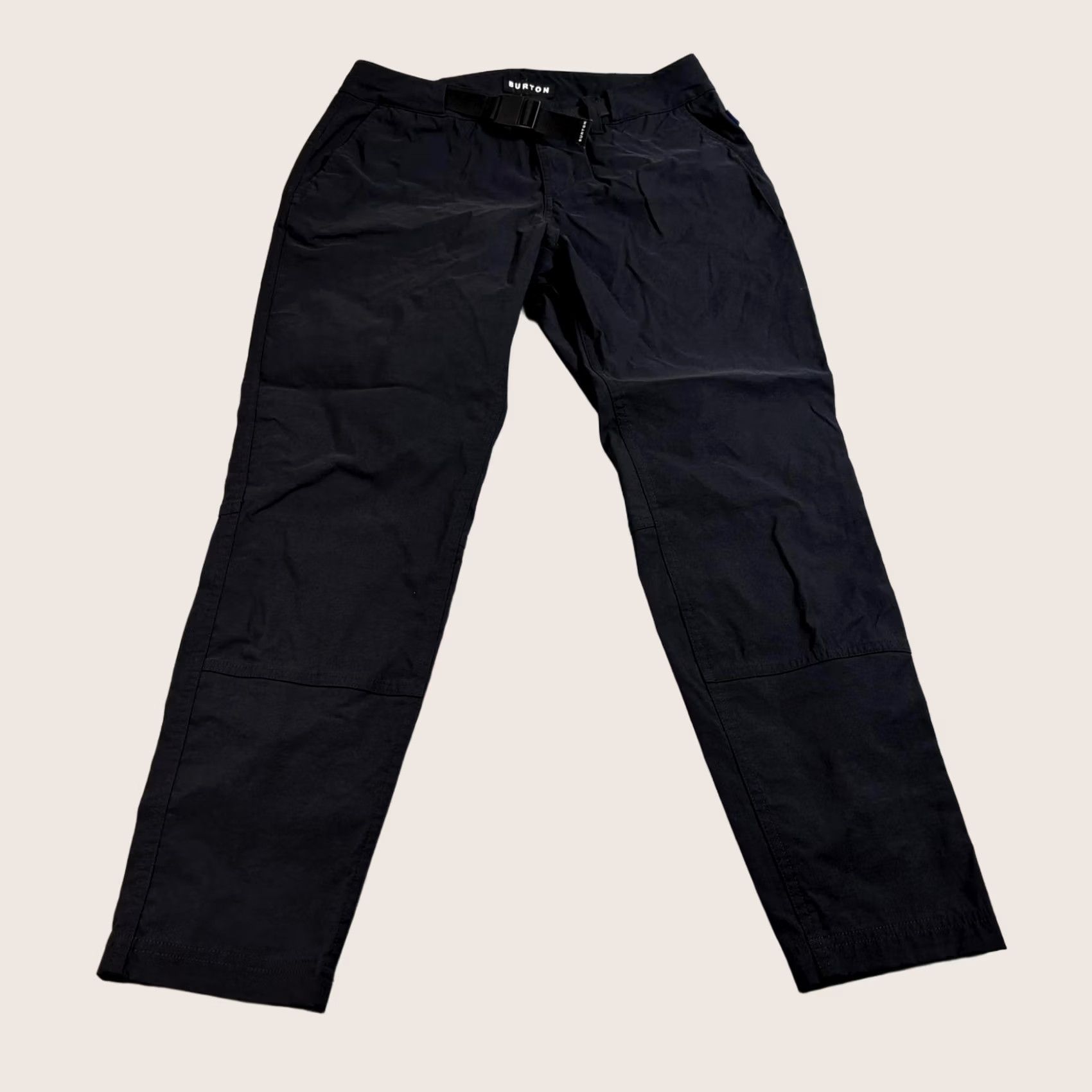 Burton Burton Women 26 Black W Ridge Pant Hiking Nylon Spandex Pants Stretch Belted Outdoor Knee Pockets Zip Fly Button Closure Size 26" / US 2 / IT 38 - 1 Thumbnail