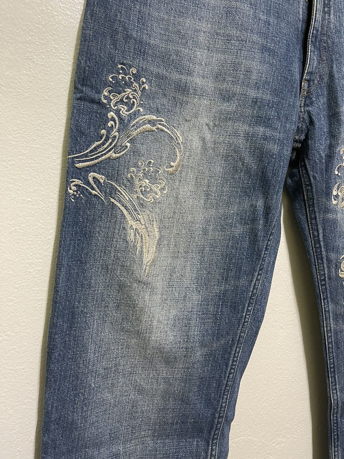Japanese Brand Karakuri Generation Dragon Motive Embroidery Size US 34 / EU 50 - 3 Thumbnail