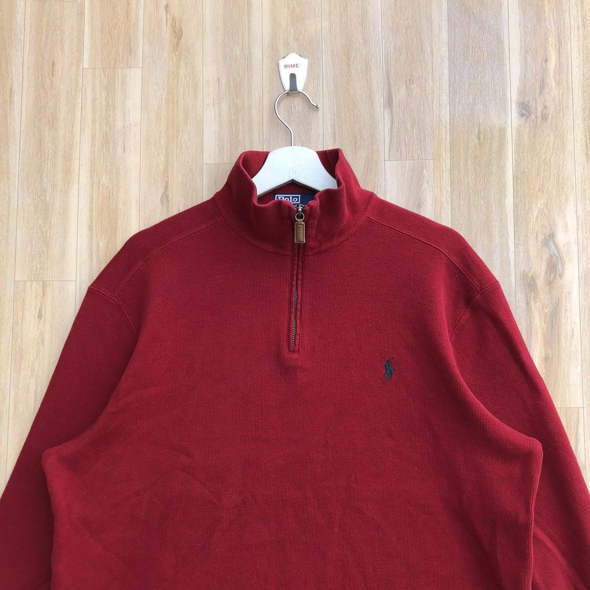 Polo Ralph Lauren × Vintage Vintage Polo Ralph Lauren Half Zipper Pullover Sweatshirt Size US L / EU 52-54 / 3 - 3 Thumbnail